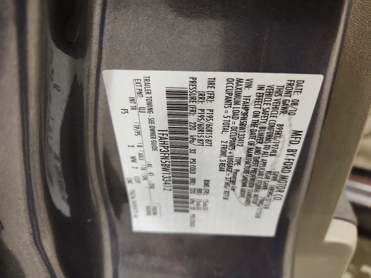 2011 Ford Focus Se Gray vin: 1FAHP3FN5BW133412