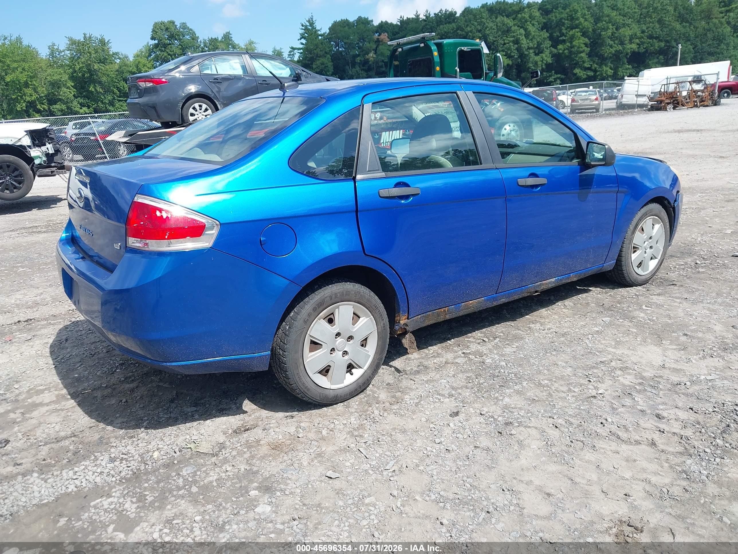 2011 Ford Focus Se Blue vin: 1FAHP3FN5BW137203