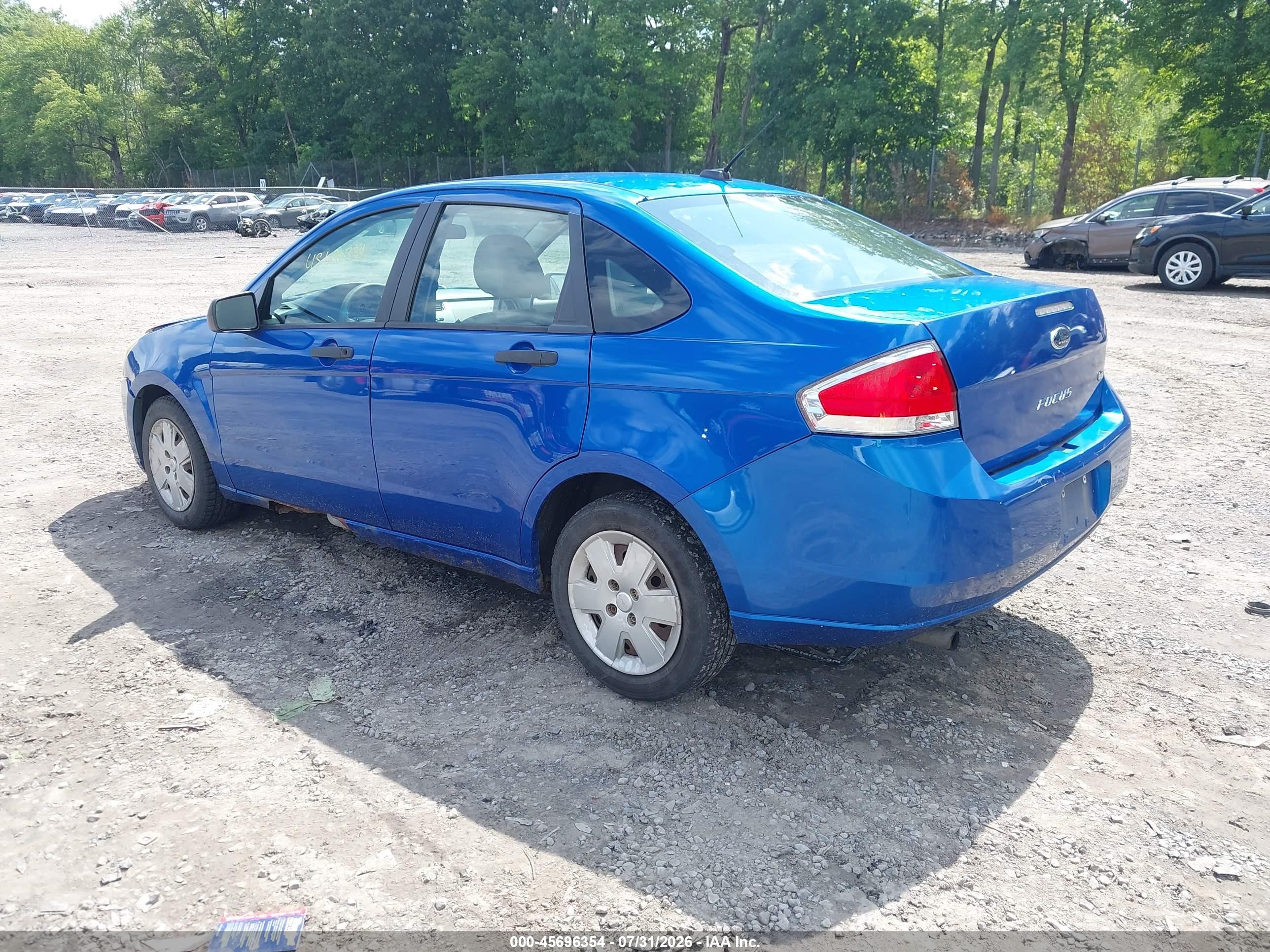 2011 Ford Focus Se Blue vin: 1FAHP3FN5BW137203