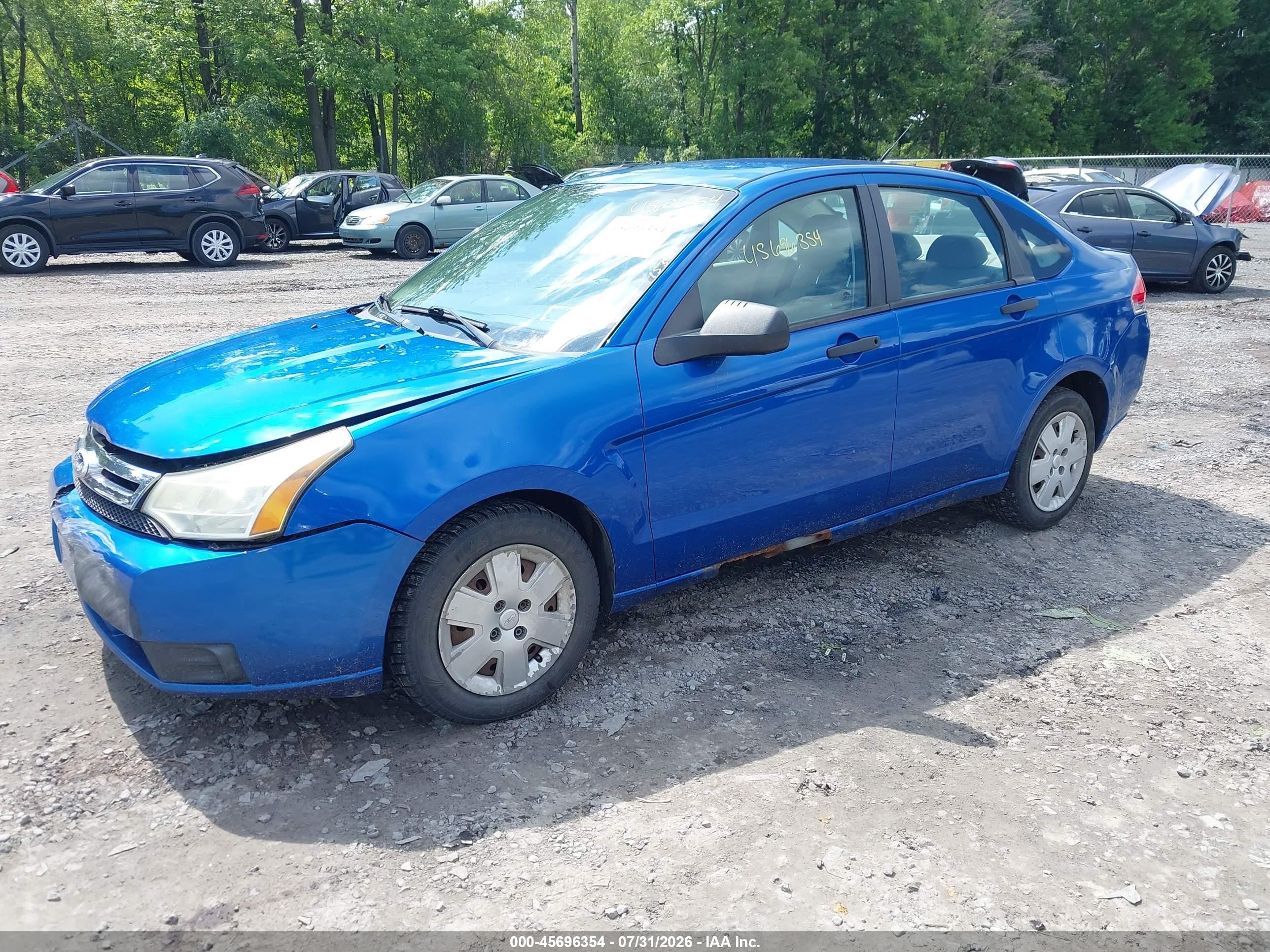 2011 Ford Focus Se Blue vin: 1FAHP3FN5BW137203