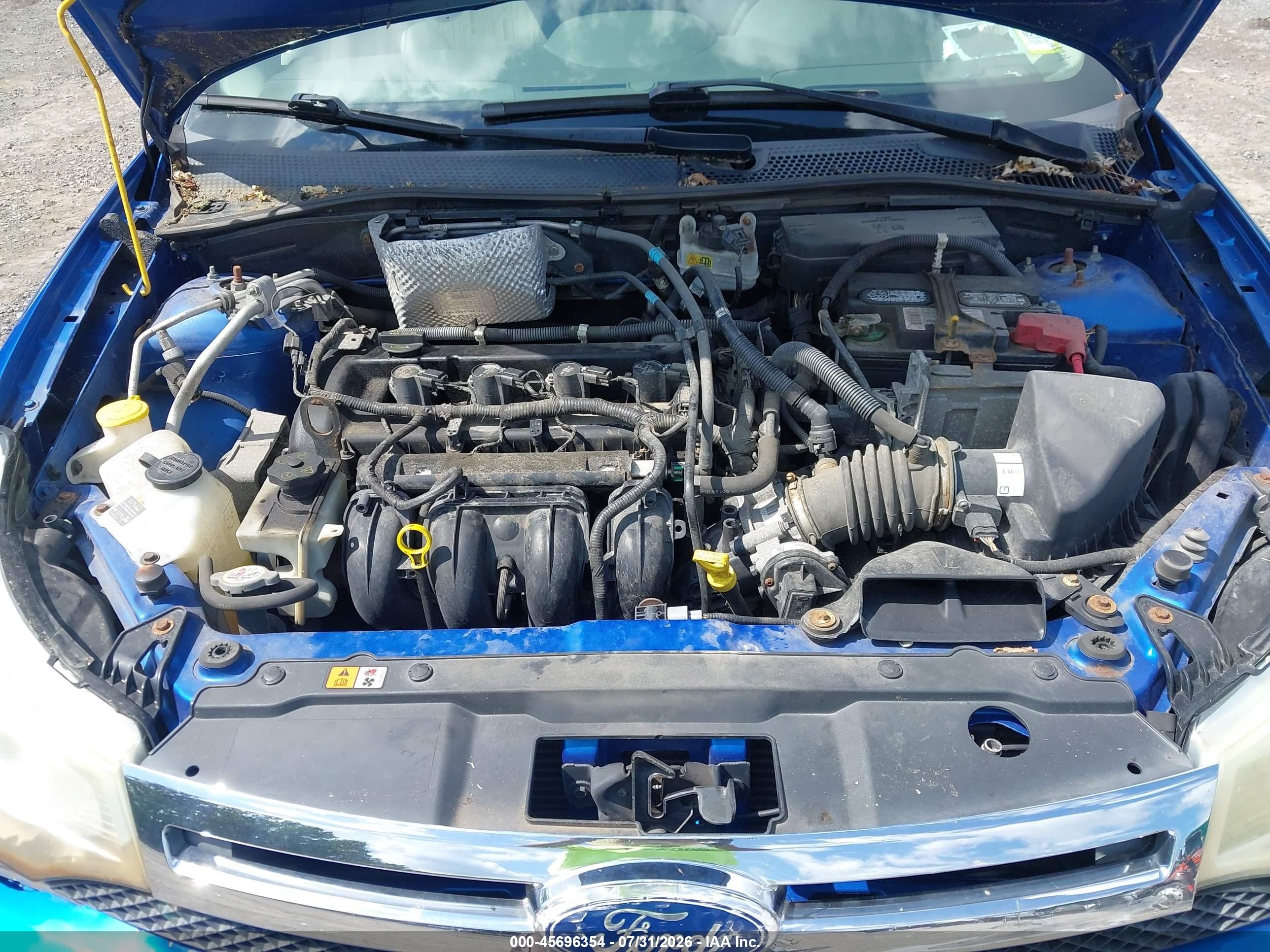 2011 Ford Focus Se Blue vin: 1FAHP3FN5BW137203