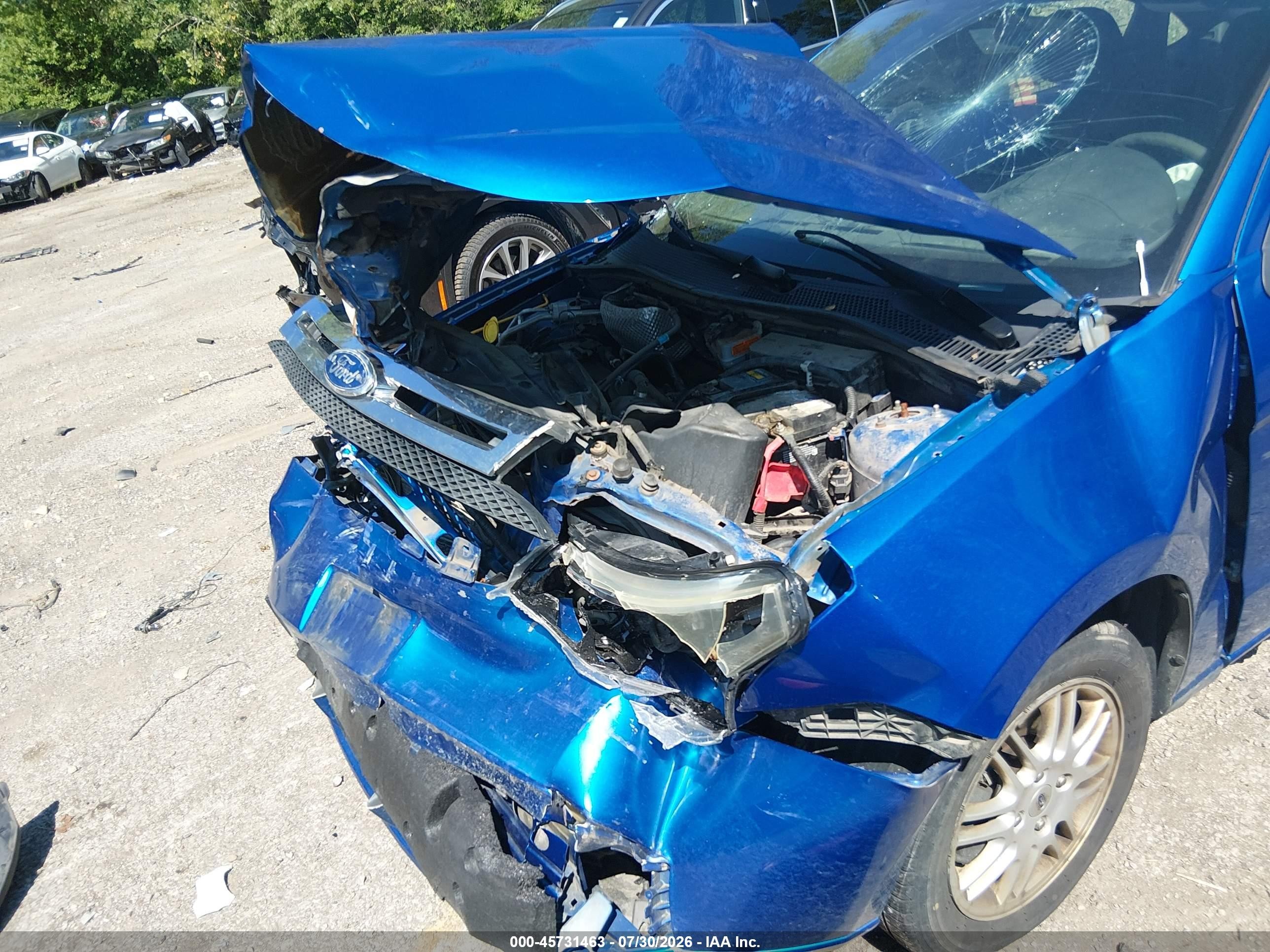 2011 Ford Focus Se Blue vin: 1FAHP3FN5BW144944
