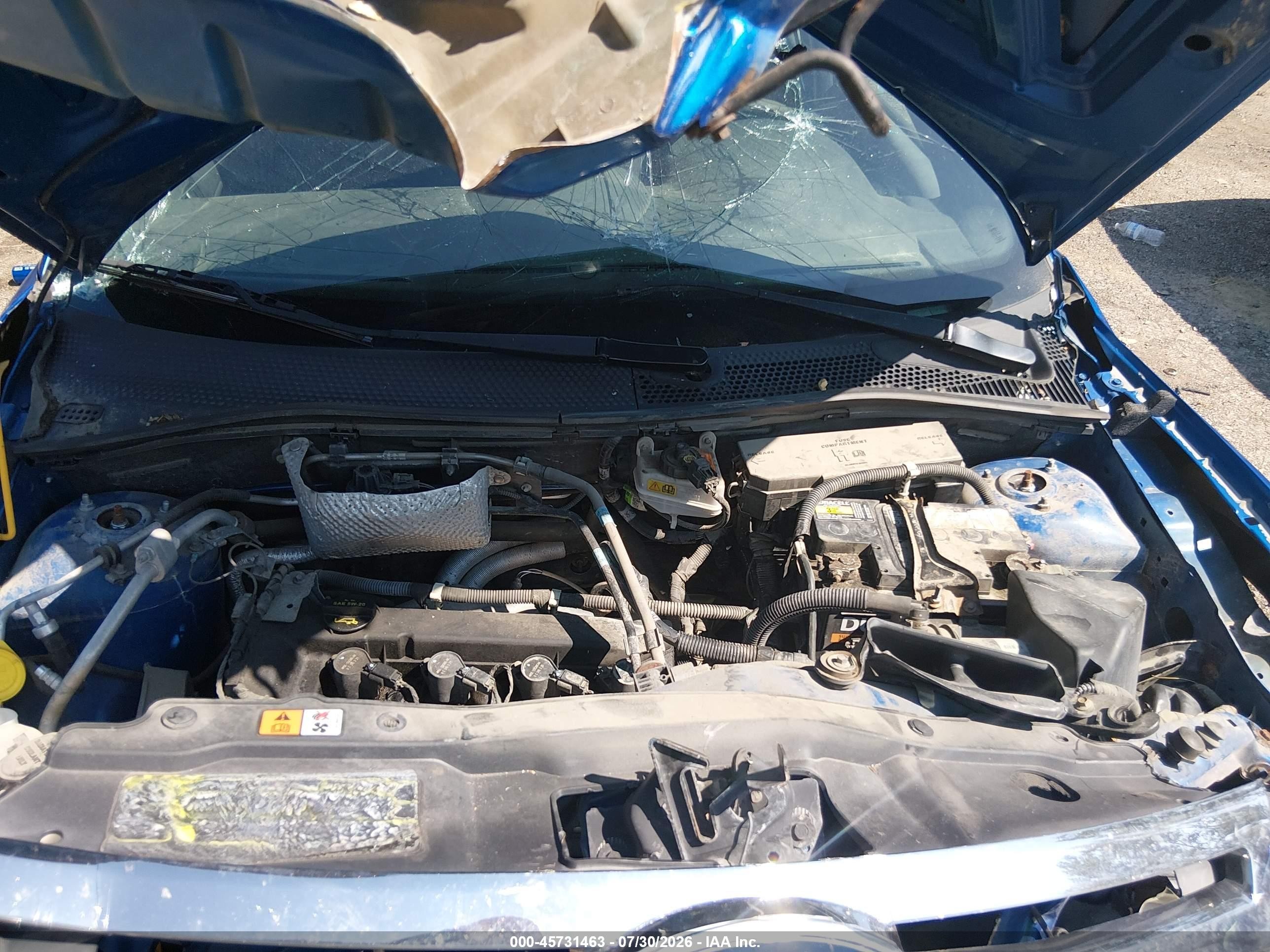 2011 Ford Focus Se Blue vin: 1FAHP3FN5BW144944