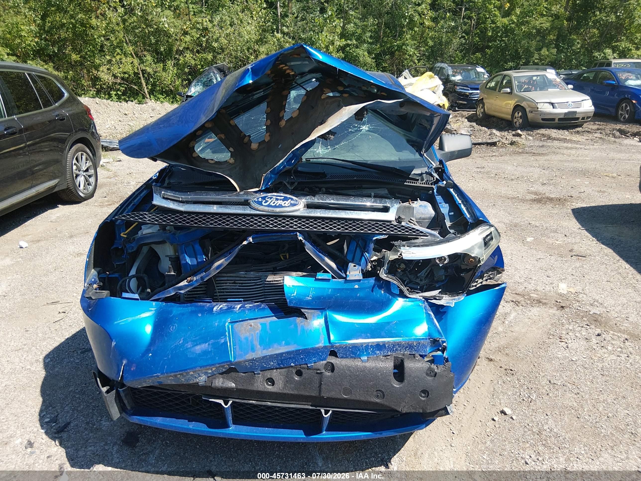 2011 Ford Focus Se Blue vin: 1FAHP3FN5BW144944