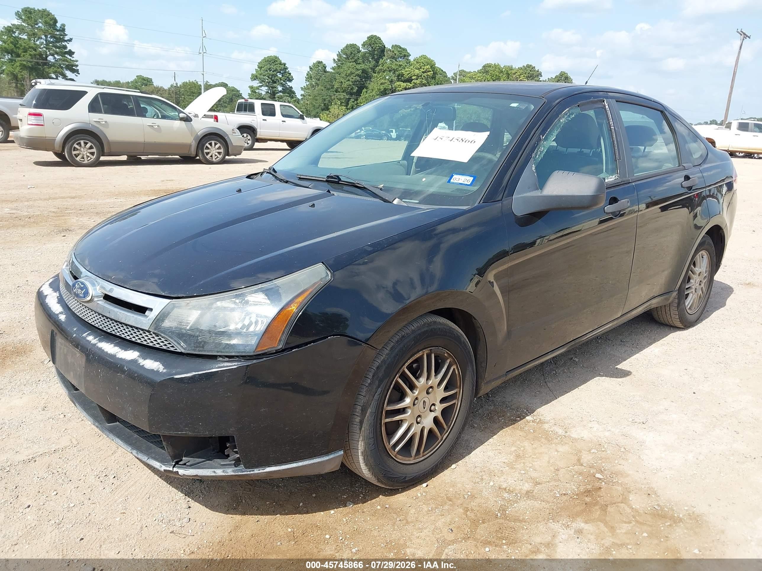 2011 Ford Focus Se Black vin: 1FAHP3FN5BW147651