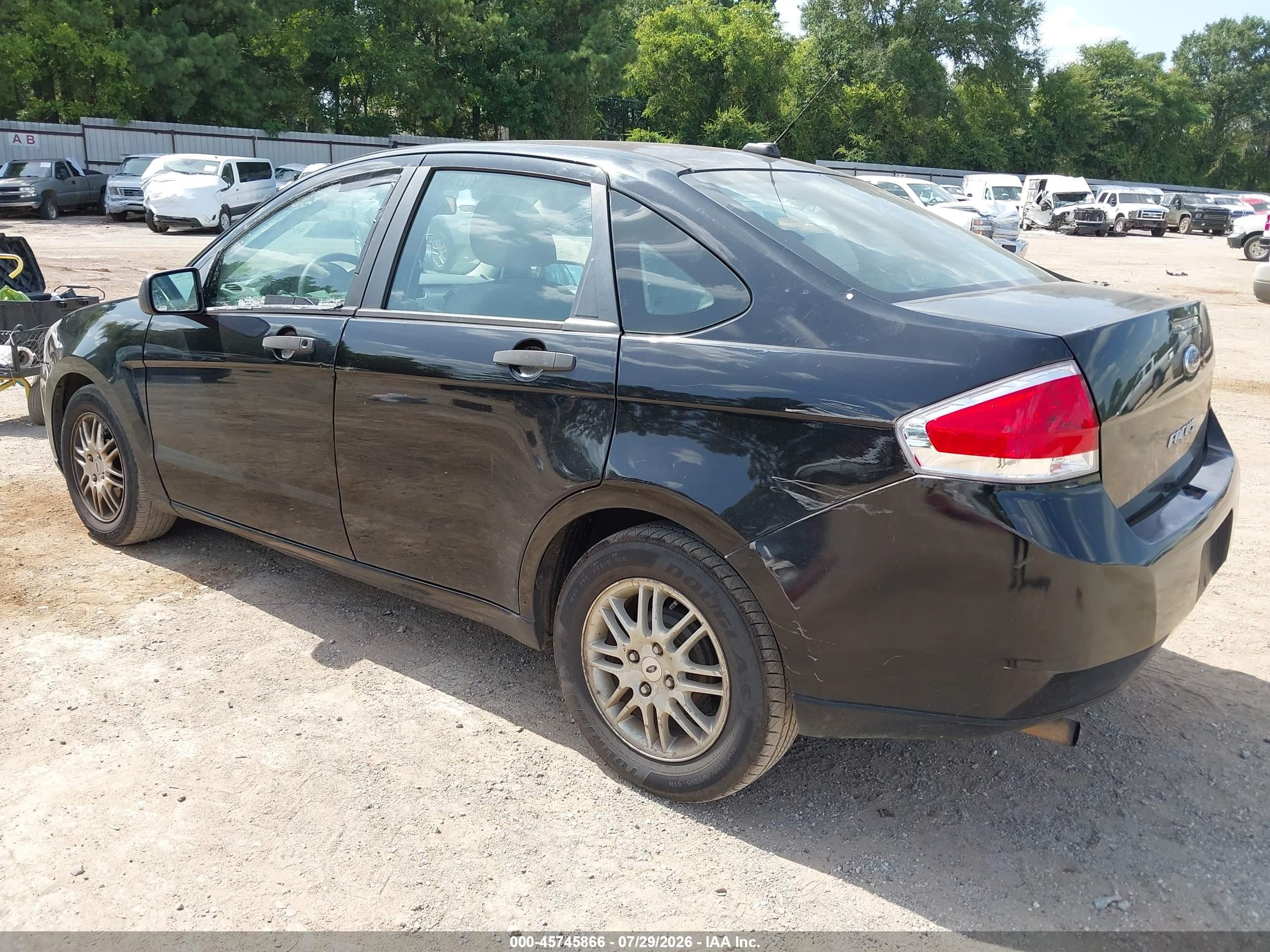 2011 Ford Focus Se Black vin: 1FAHP3FN5BW147651
