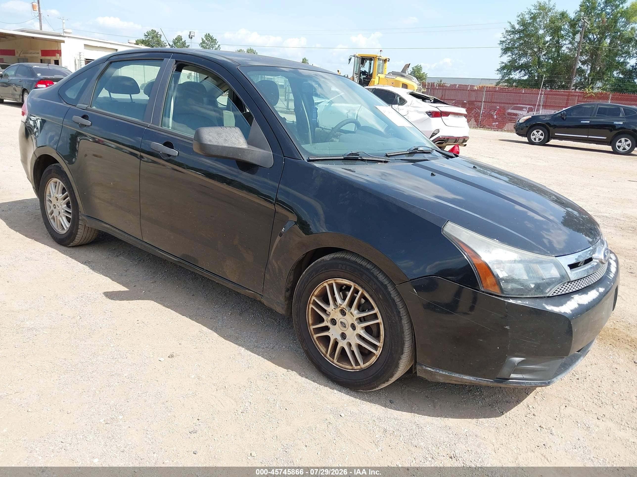 2011 Ford Focus Se Black vin: 1FAHP3FN5BW147651