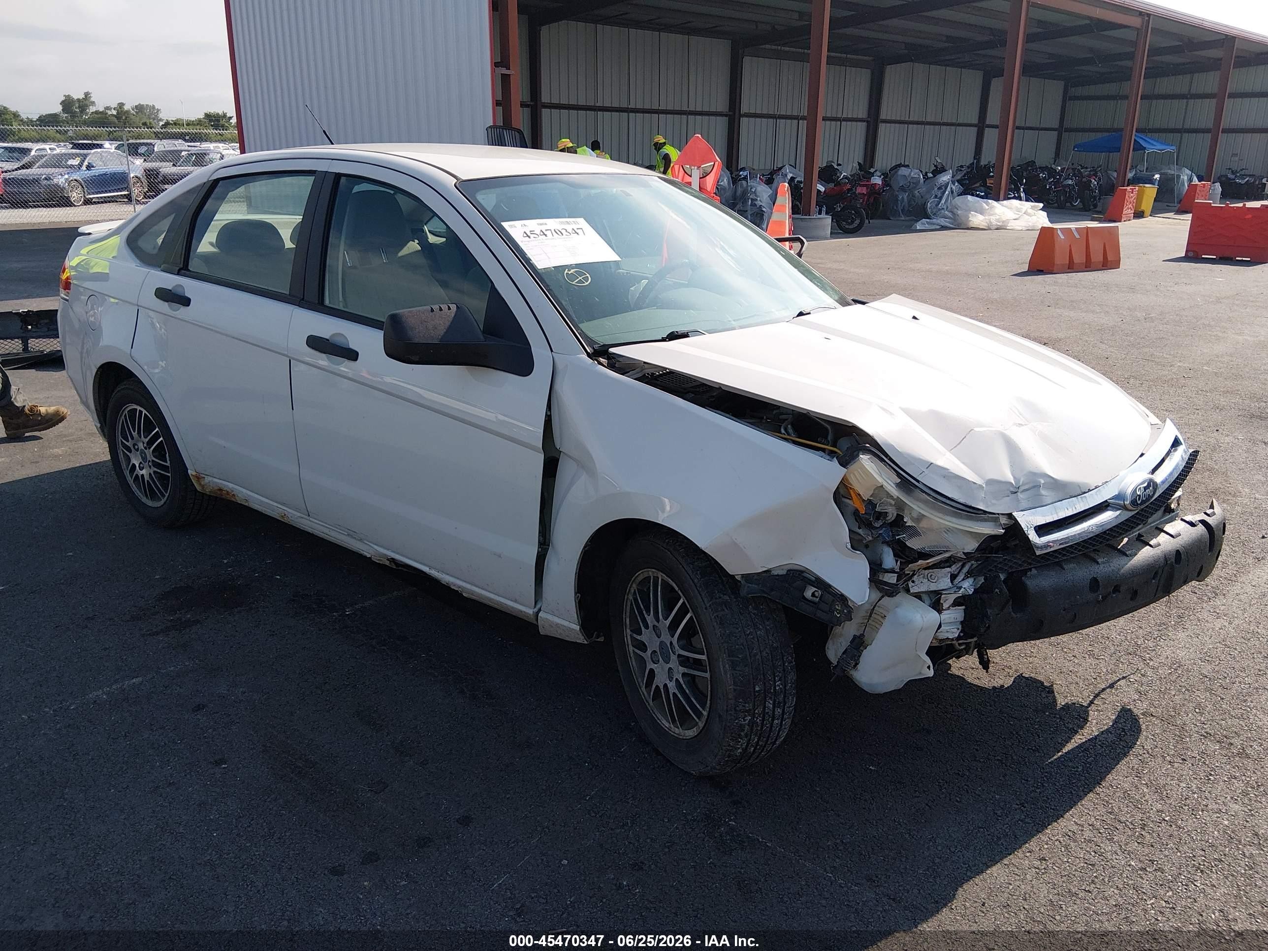 2011 Ford Focus Se White vin: 1FAHP3FN5BW169021