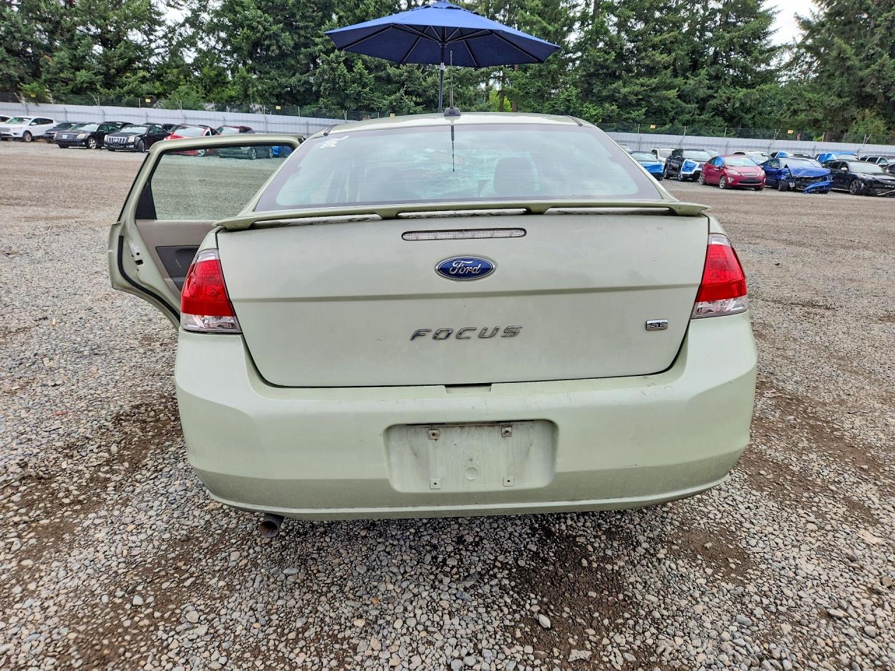 2011 Ford Focus Se Green vin: 1FAHP3FN5BW181931
