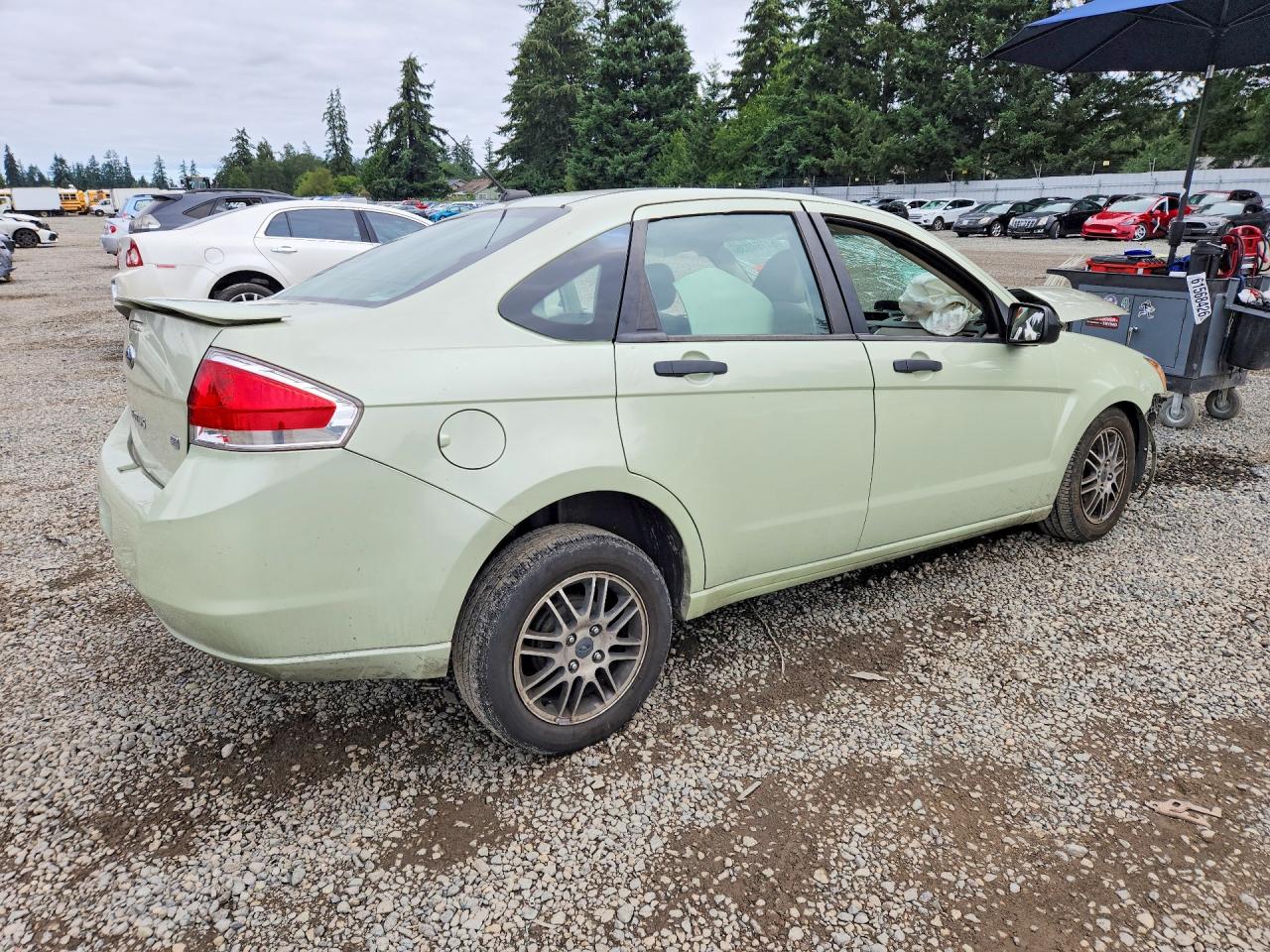 2011 Ford Focus Se Green vin: 1FAHP3FN5BW181931