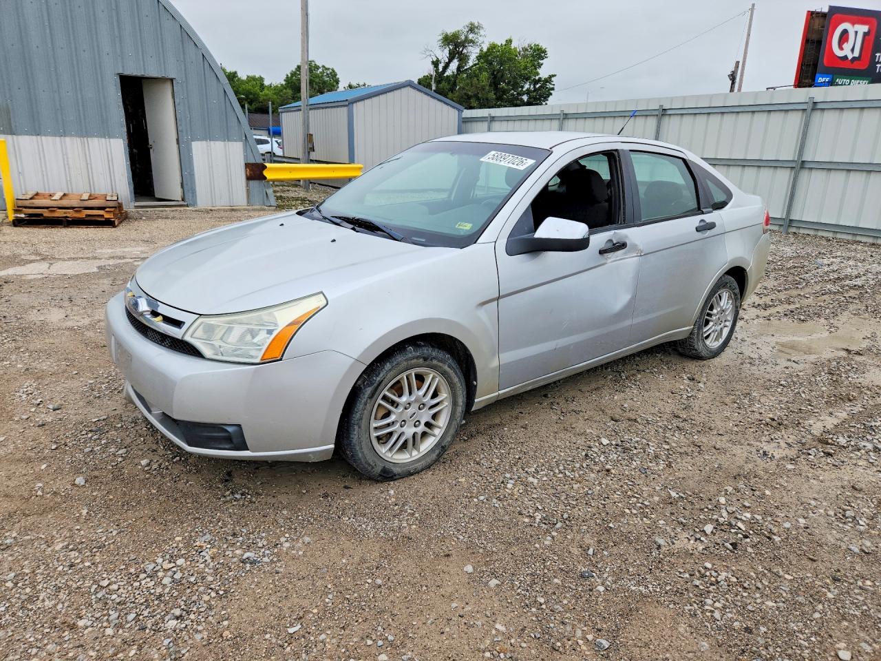 2010 Ford Focus Se Silver vin: 1FAHP3FN6AW155076