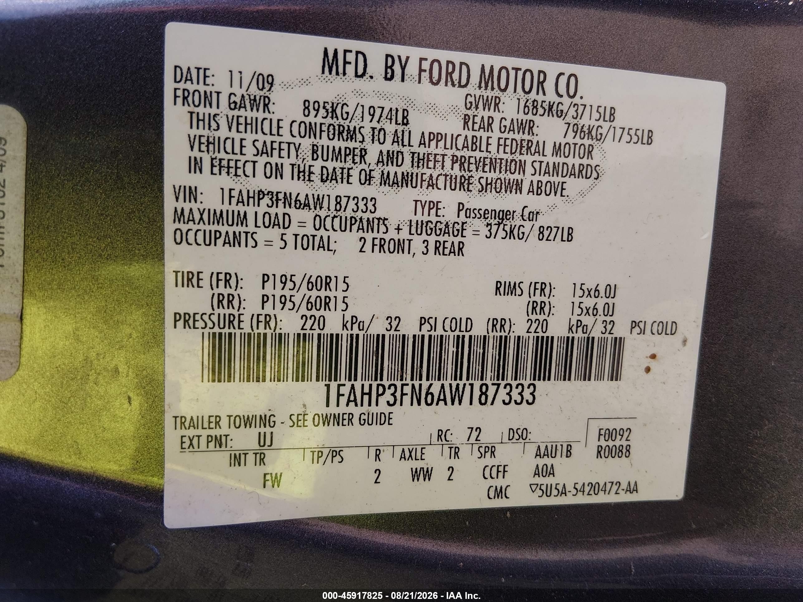 2010 Ford Focus Se Серый vin: 1FAHP3FN6AW187333