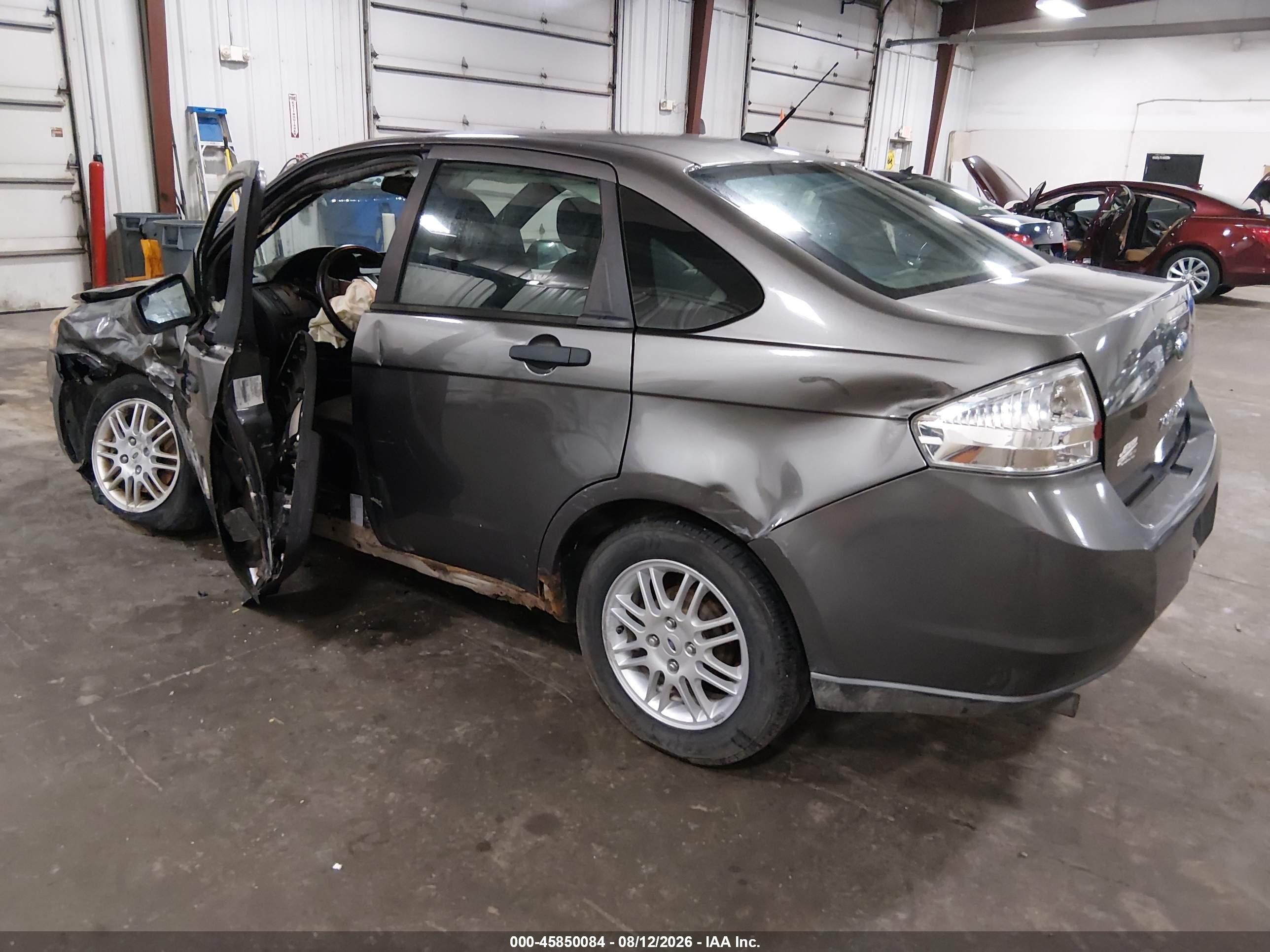 2010 Ford Focus Se Gray vin: 1FAHP3FN6AW205636