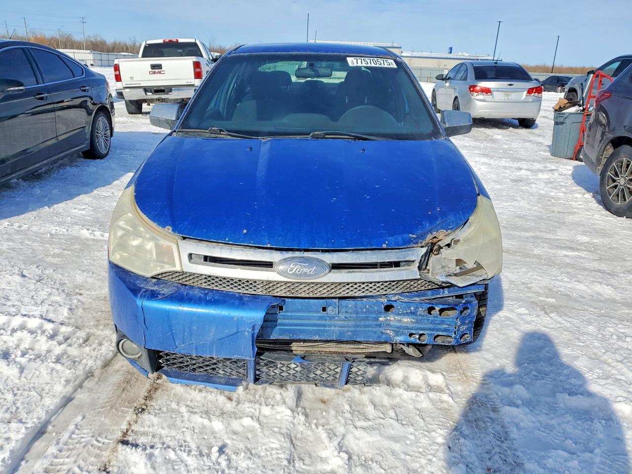 2010 Ford Focus Se Blue vin: 1FAHP3FN6AW244274