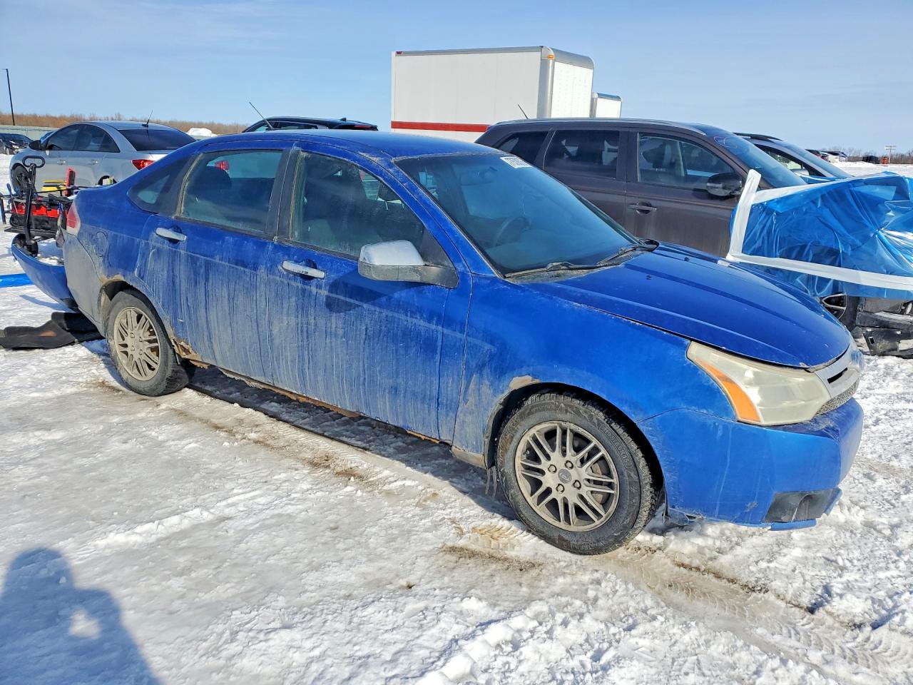 2010 Ford Focus Se Blue vin: 1FAHP3FN6AW244274