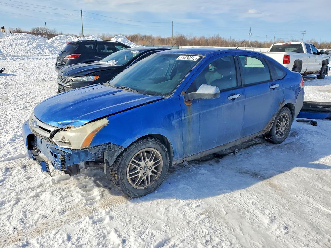 2010 Ford Focus Se Blue vin: 1FAHP3FN6AW244274
