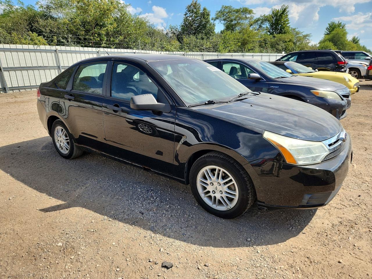 2010 Ford Focus Se Black vin: 1FAHP3FN6AW267473