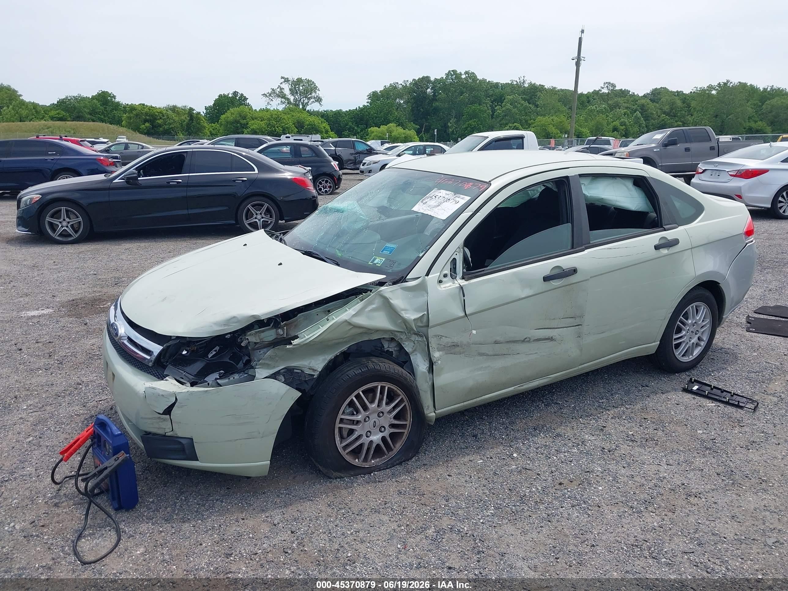 2010 Ford Focus Se Green vin: 1FAHP3FN6AW287383