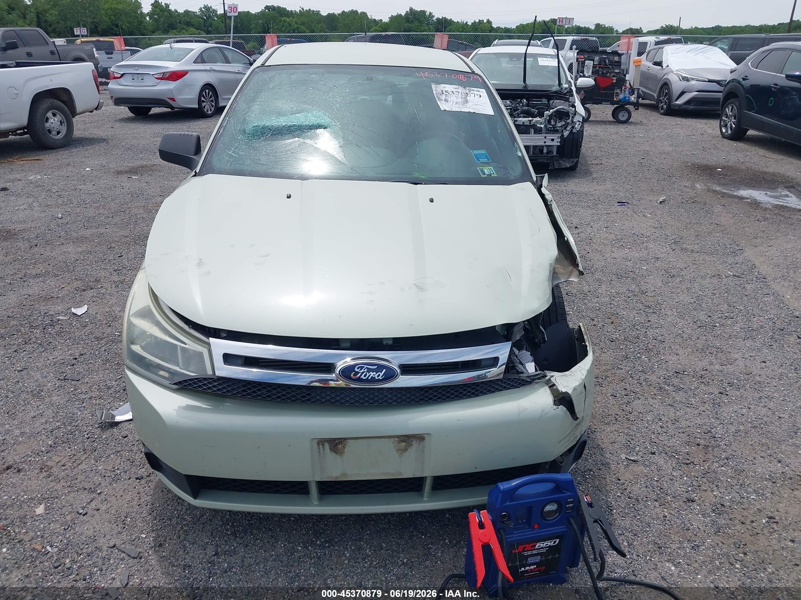 2010 Ford Focus Se Green vin: 1FAHP3FN6AW287383