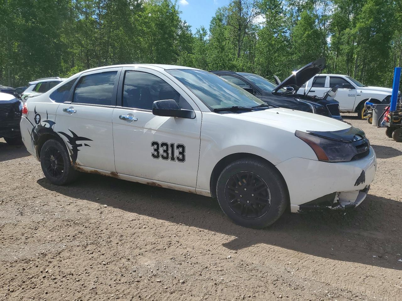 2011 Ford Focus Se White vin: 1FAHP3FN6BW104484