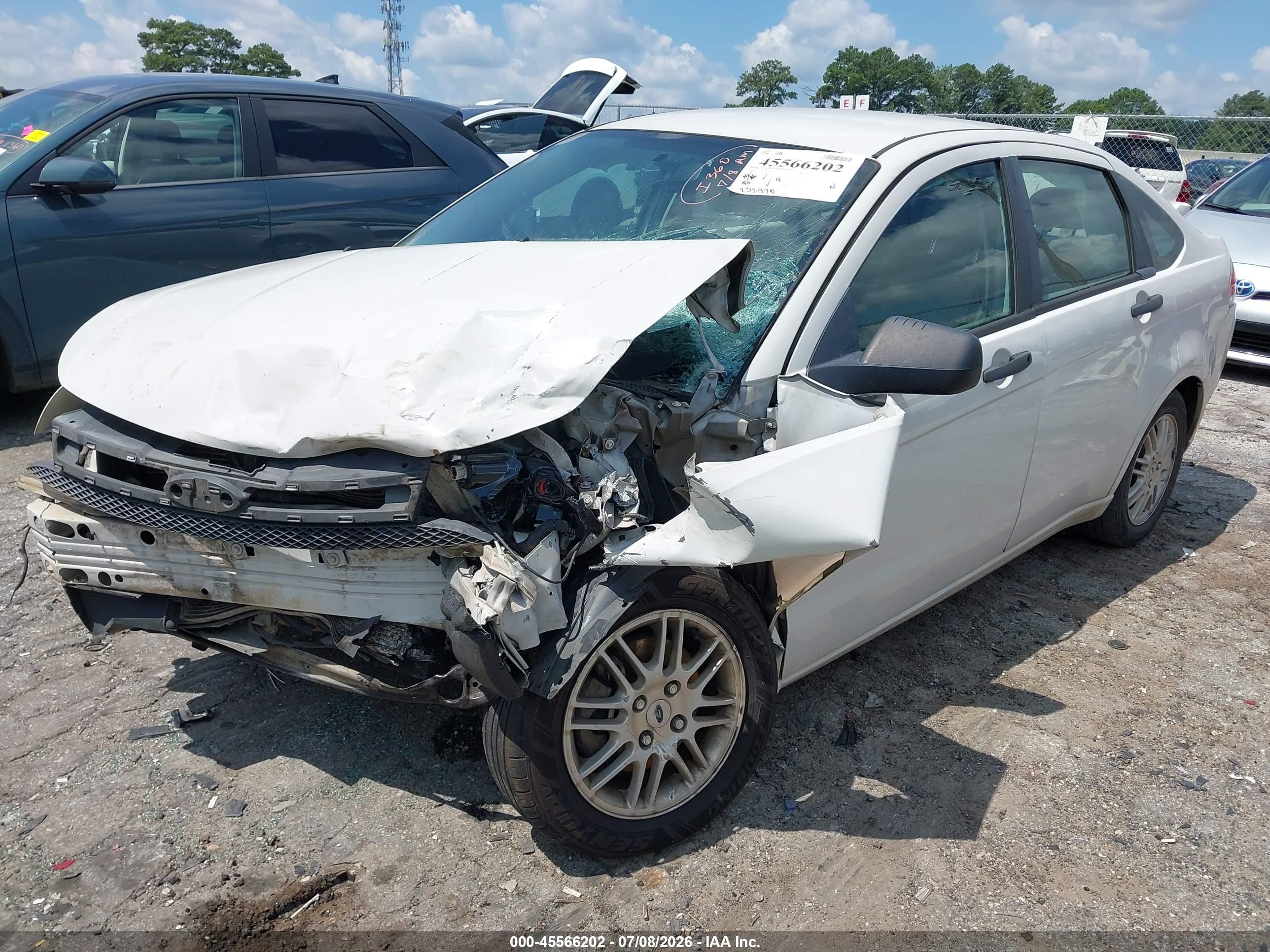 2011 Ford Focus Se White vin: 1FAHP3FN6BW132706