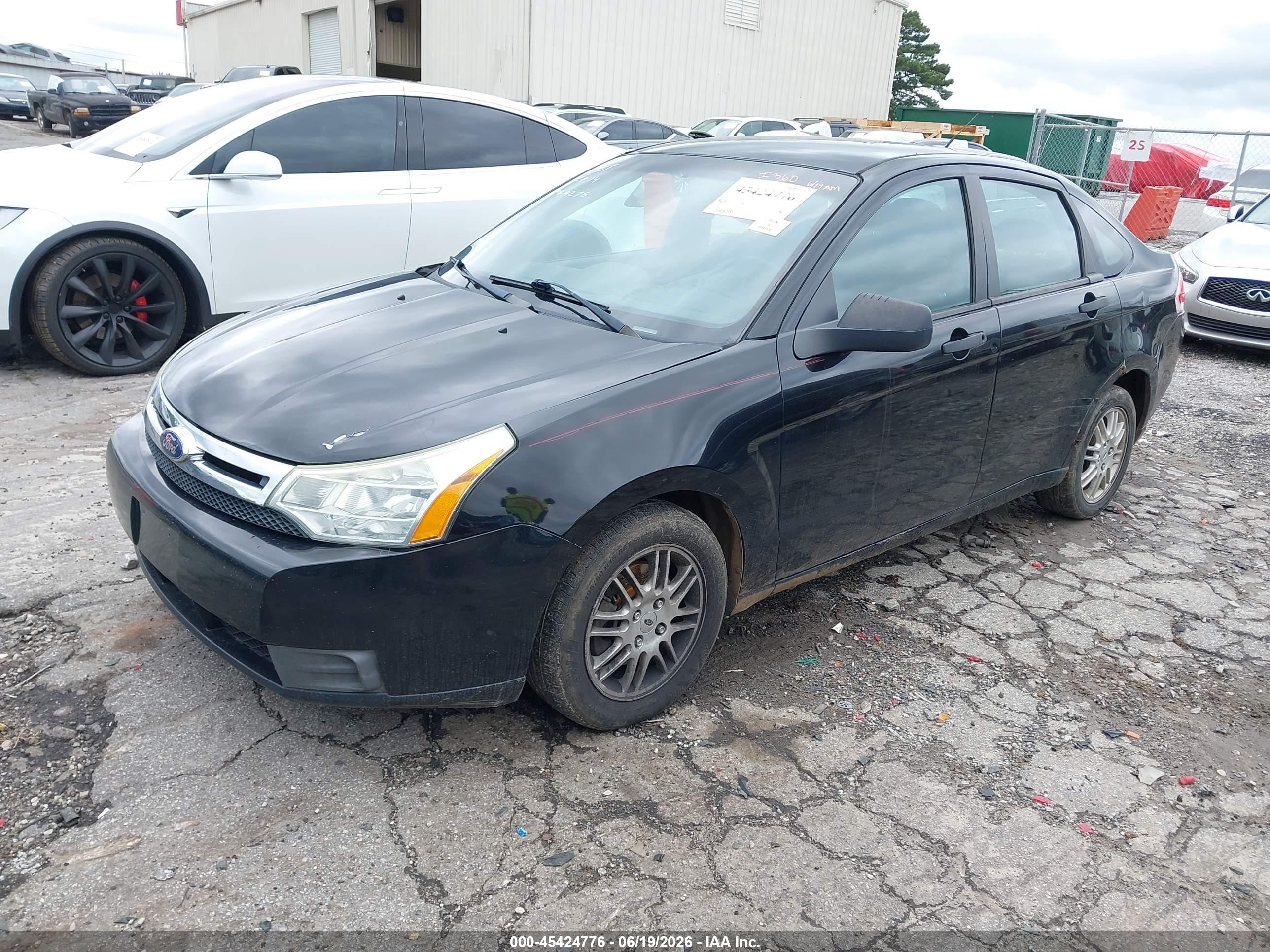 2011 Ford Focus Se Black vin: 1FAHP3FN6BW134276
