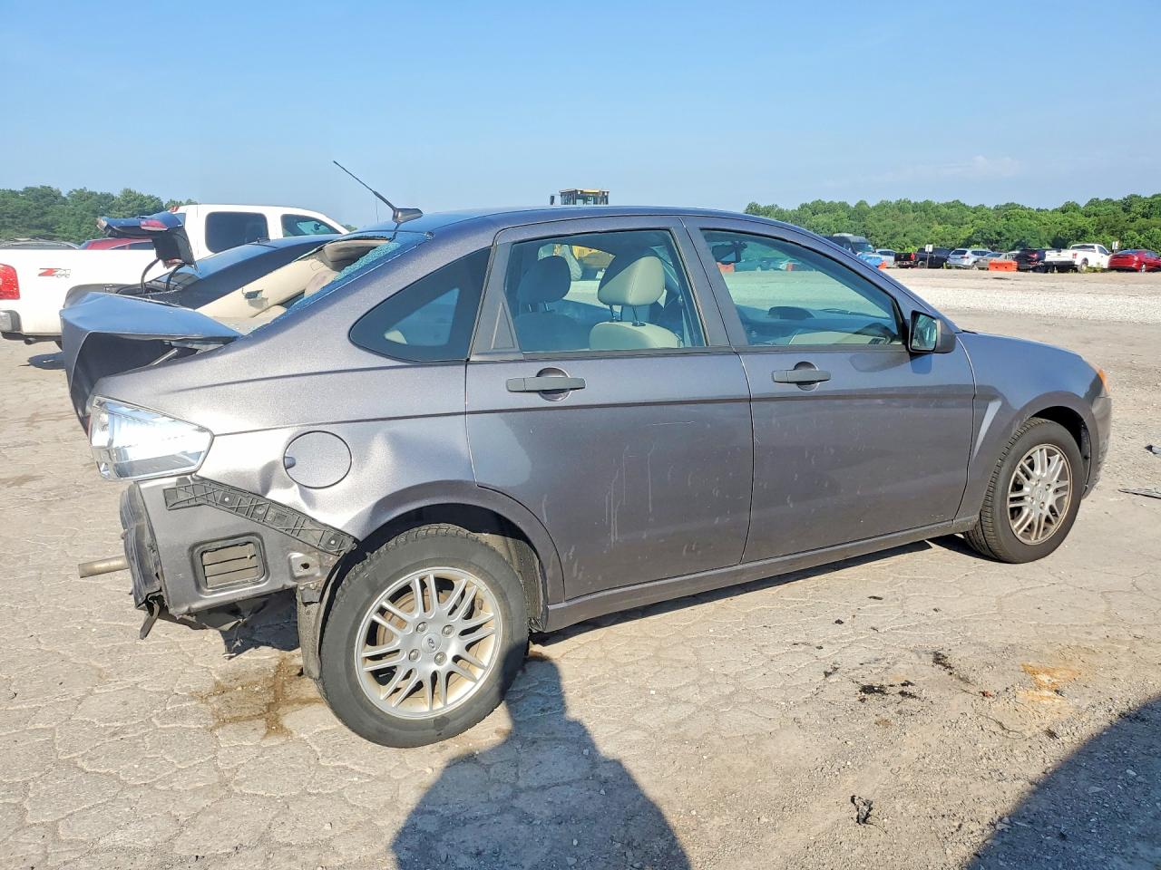 2011 Ford Focus Se Gray vin: 1FAHP3FN6BW180979