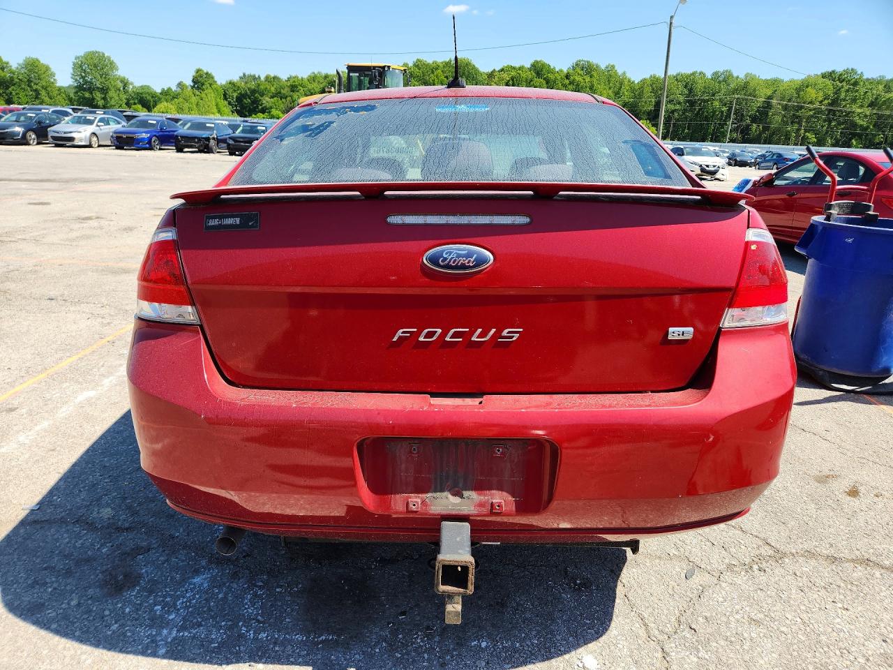 2011 Ford Focus Se Red vin: 1FAHP3FN6BW194090