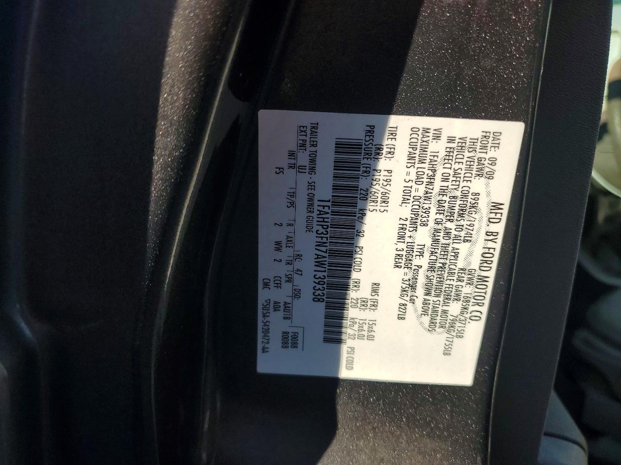 2010 Ford Focus Se Gray vin: 1FAHP3FN7AW139338