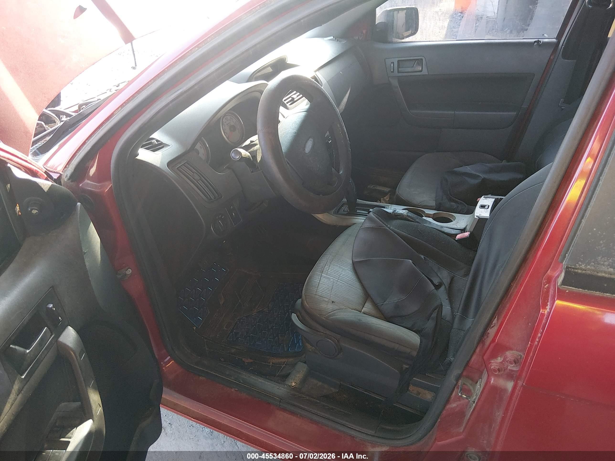 2010 Ford Focus Se Red vin: 1FAHP3FN7AW187082