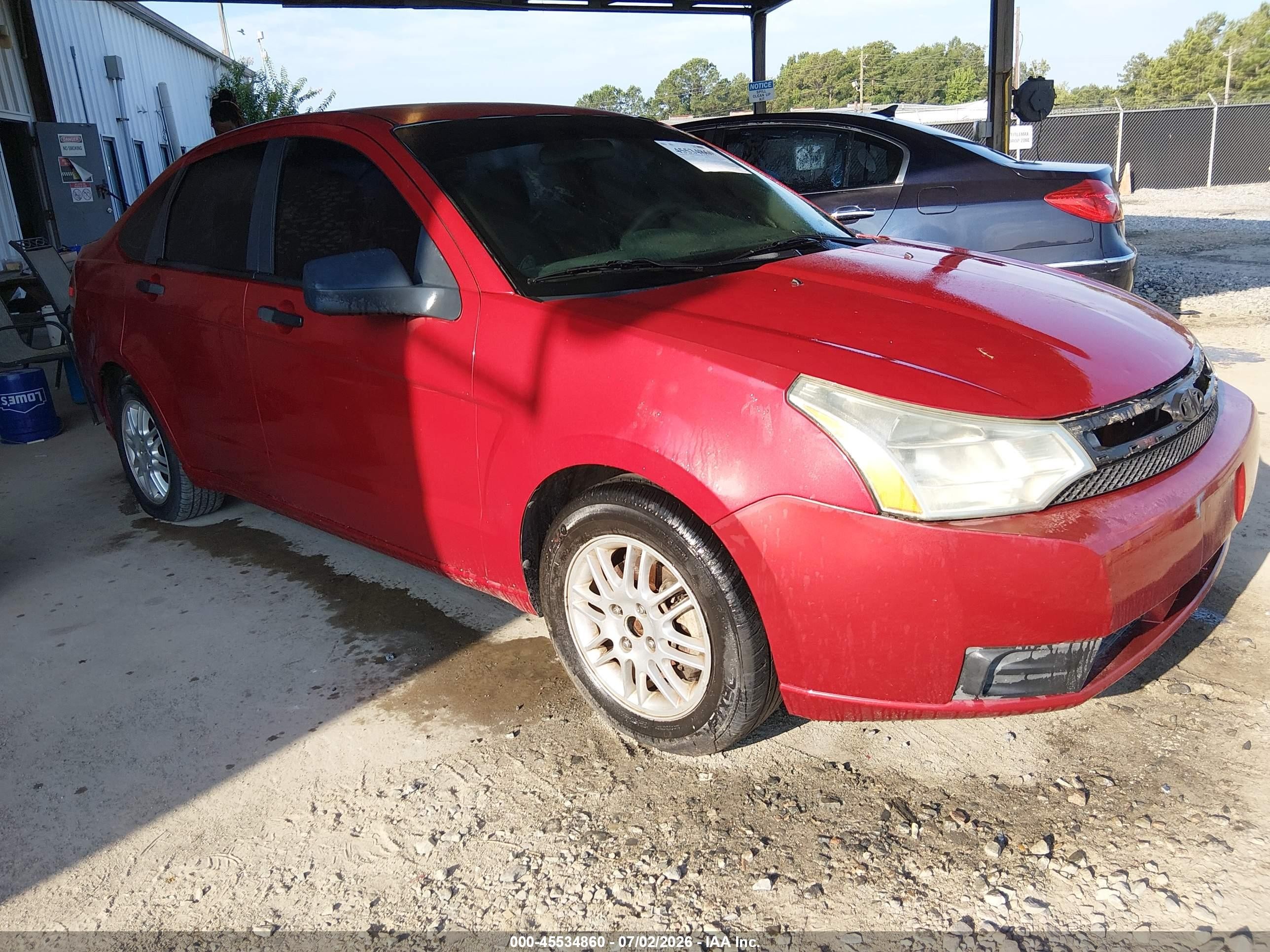 2010 Ford Focus Se Red vin: 1FAHP3FN7AW187082