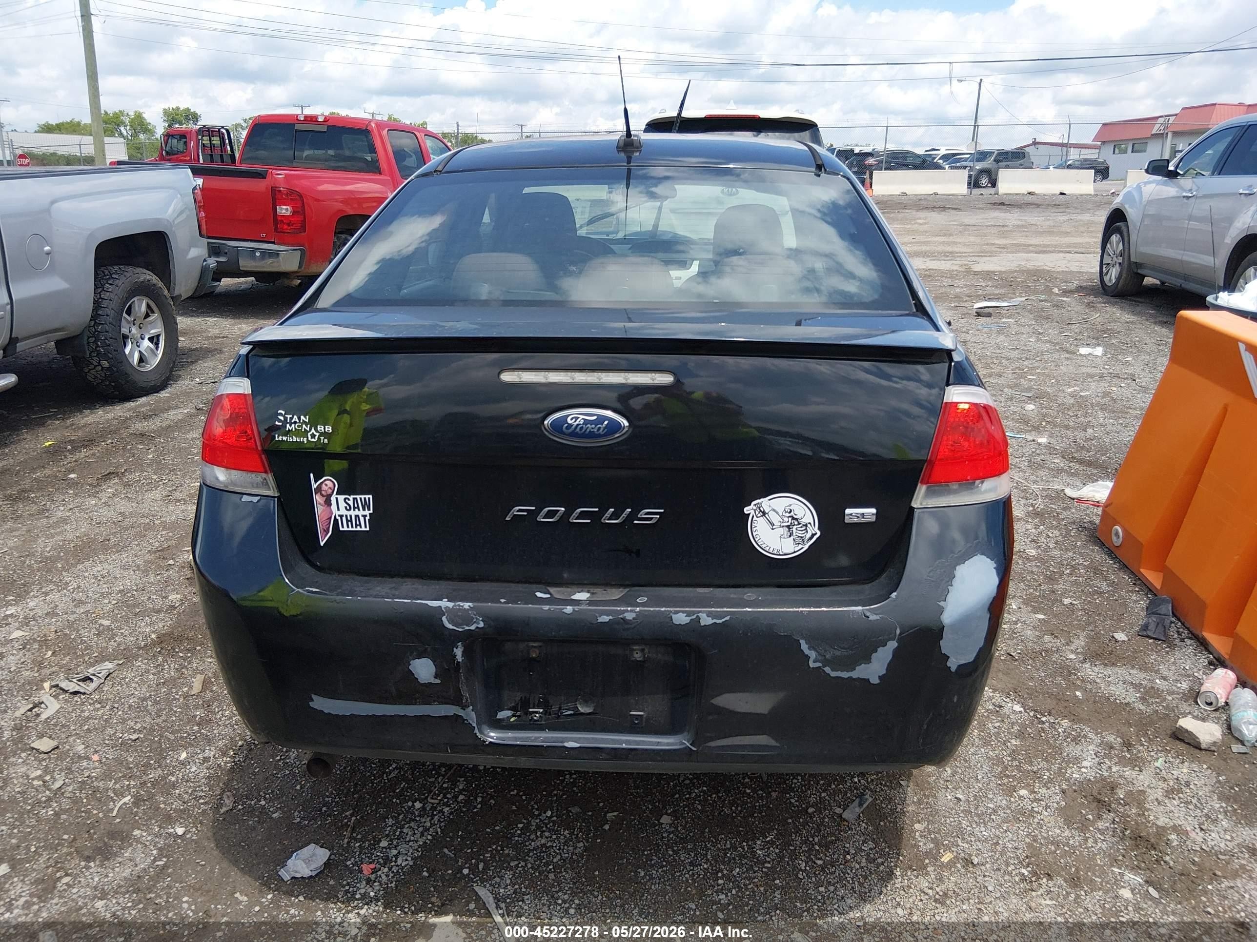 2010 Ford Focus Se Black vin: 1FAHP3FN7AW201272