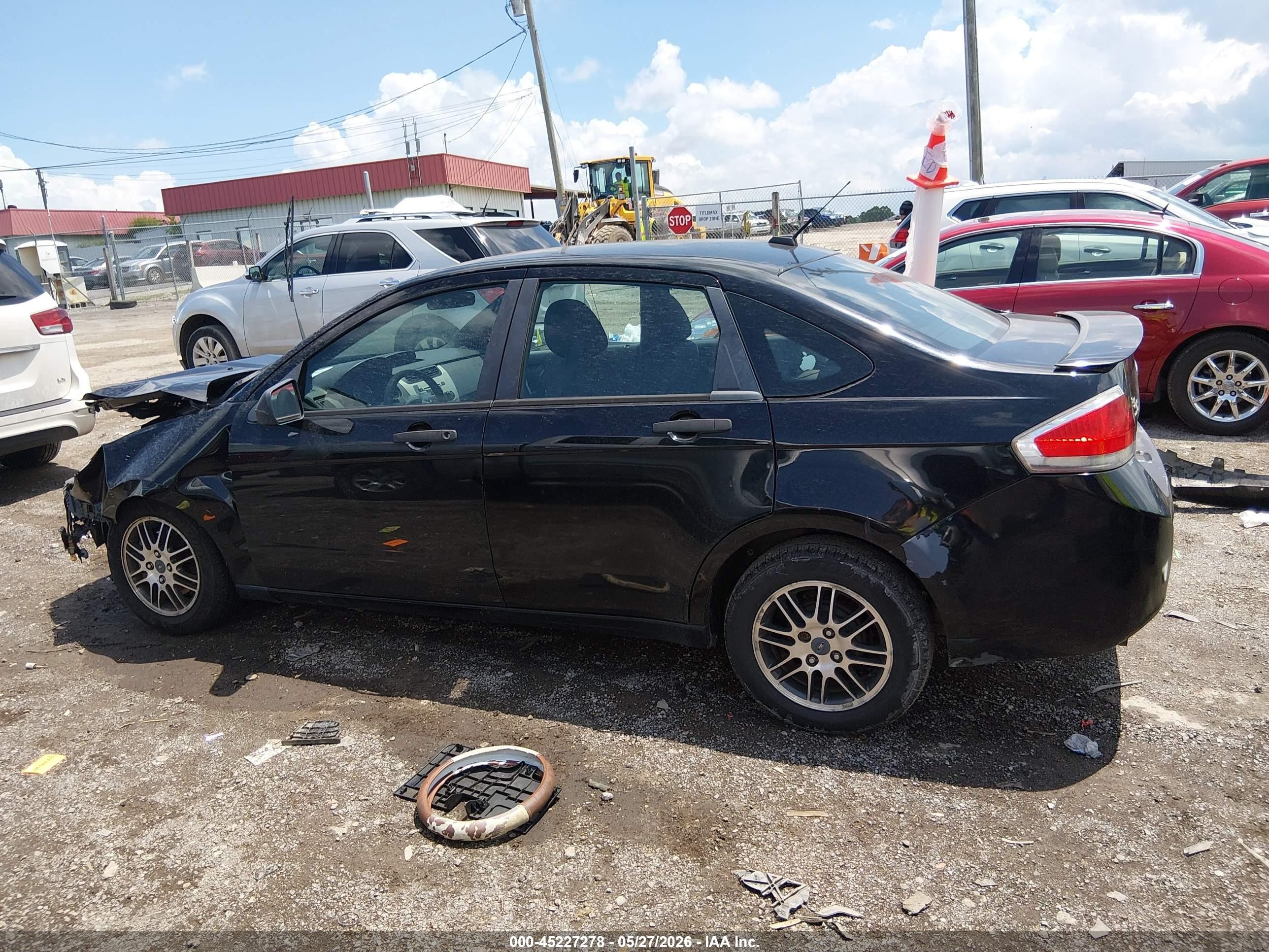 2010 Ford Focus Se Black vin: 1FAHP3FN7AW201272