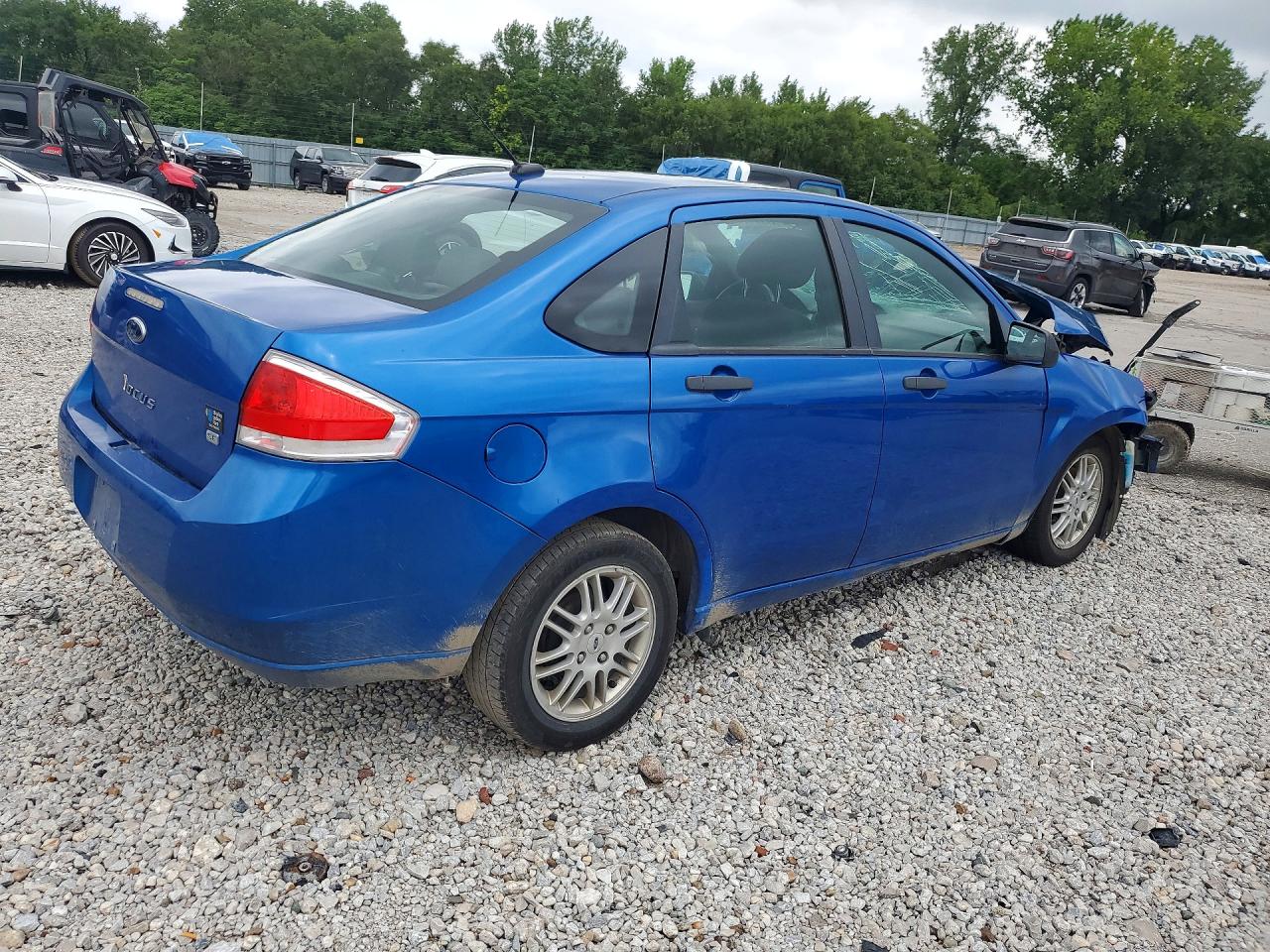 2010 Ford Focus Se Blue vin: 1FAHP3FN7AW214863