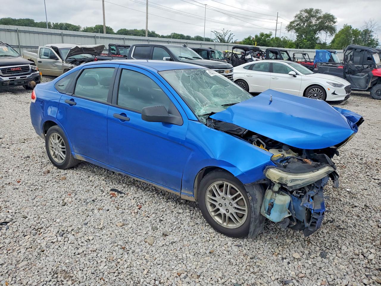 2010 Ford Focus Se Blue vin: 1FAHP3FN7AW214863
