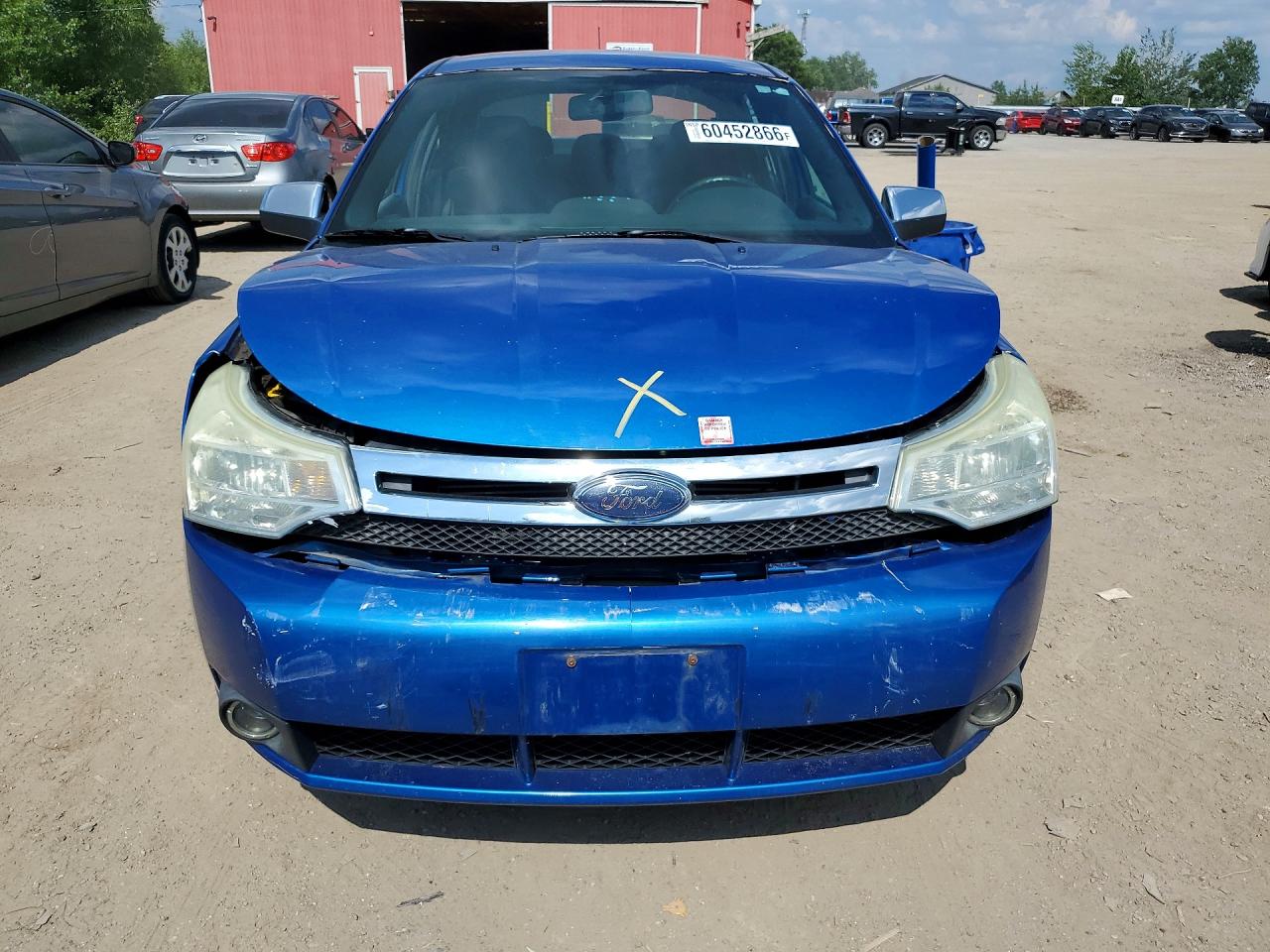 2010 Ford Focus Se Blue vin: 1FAHP3FN7AW216435