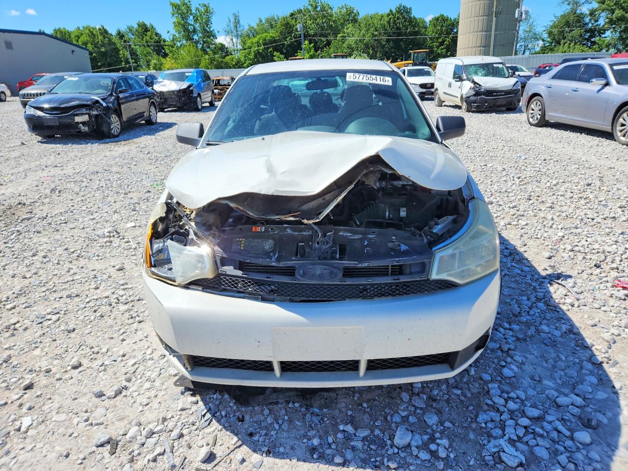 2010 Ford Focus Se White vin: 1FAHP3FN7AW222218