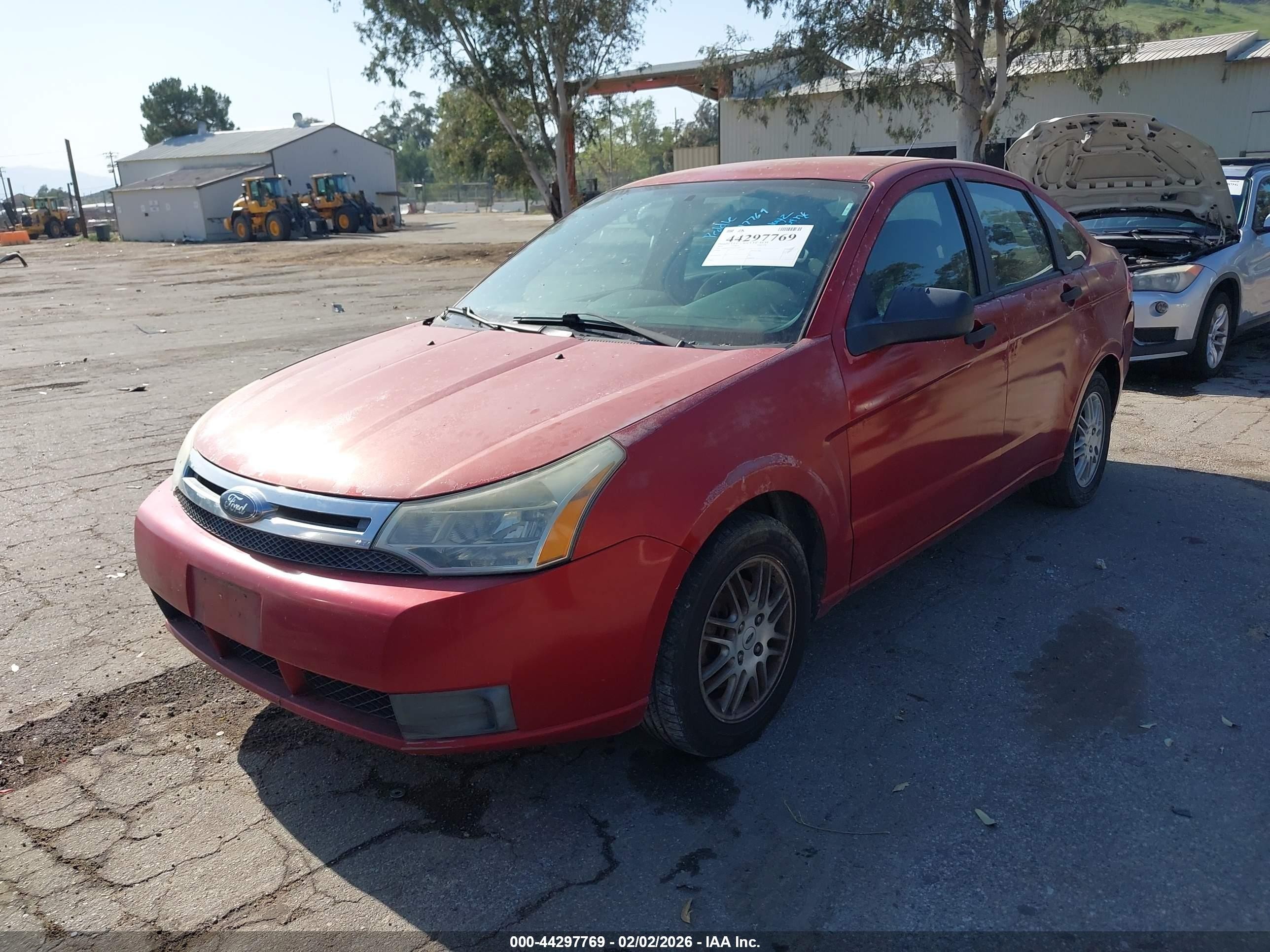 2010 Ford Focus Se Red vin: 1FAHP3FN7AW222445