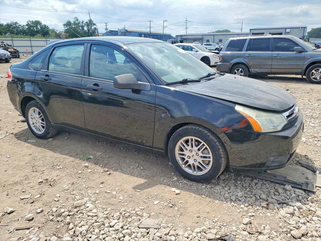 2010 Ford Focus Se Black vin: 1FAHP3FN7AW287697
