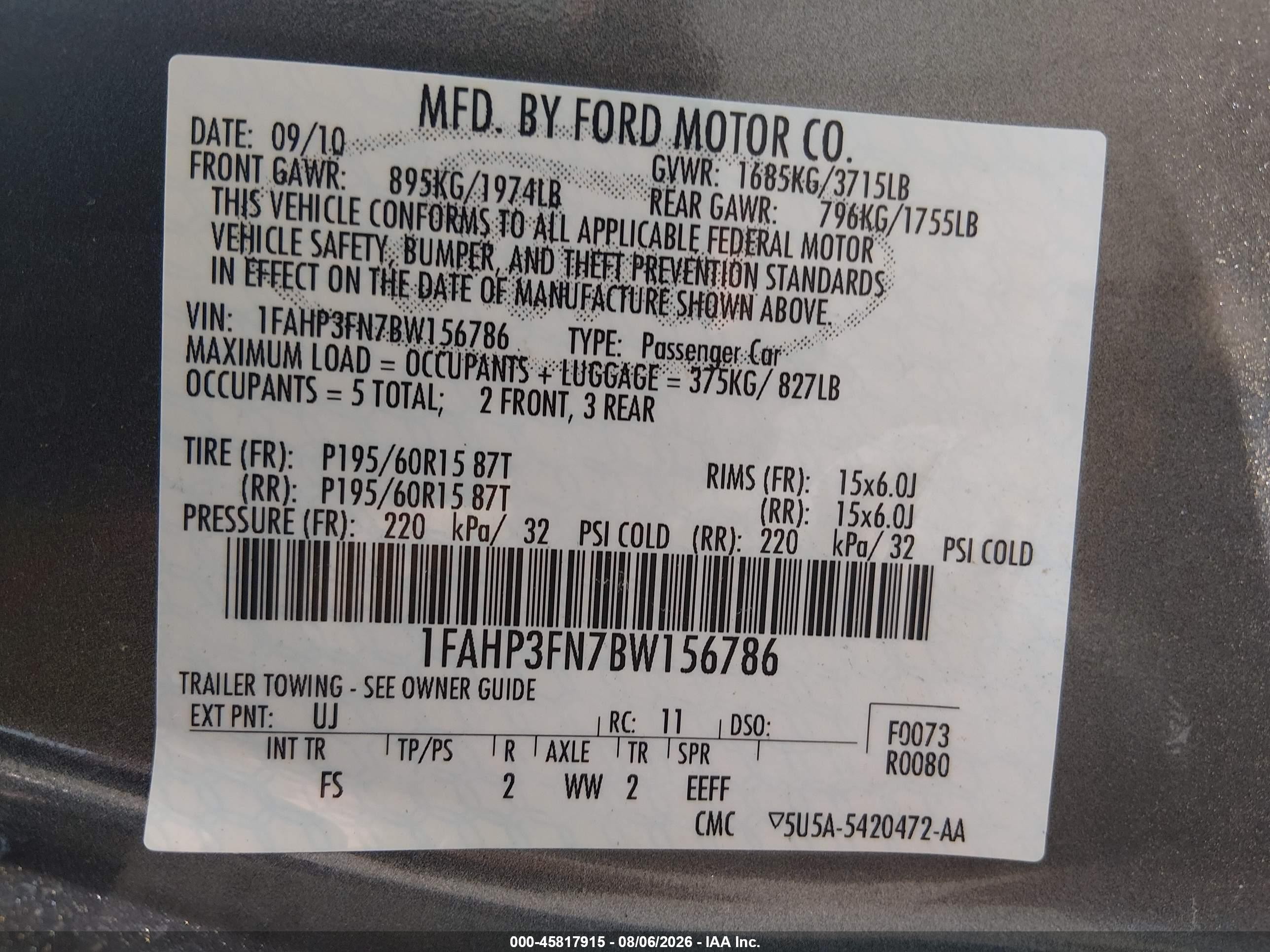 2011 Ford Focus Se Gray vin: 1FAHP3FN7BW156786
