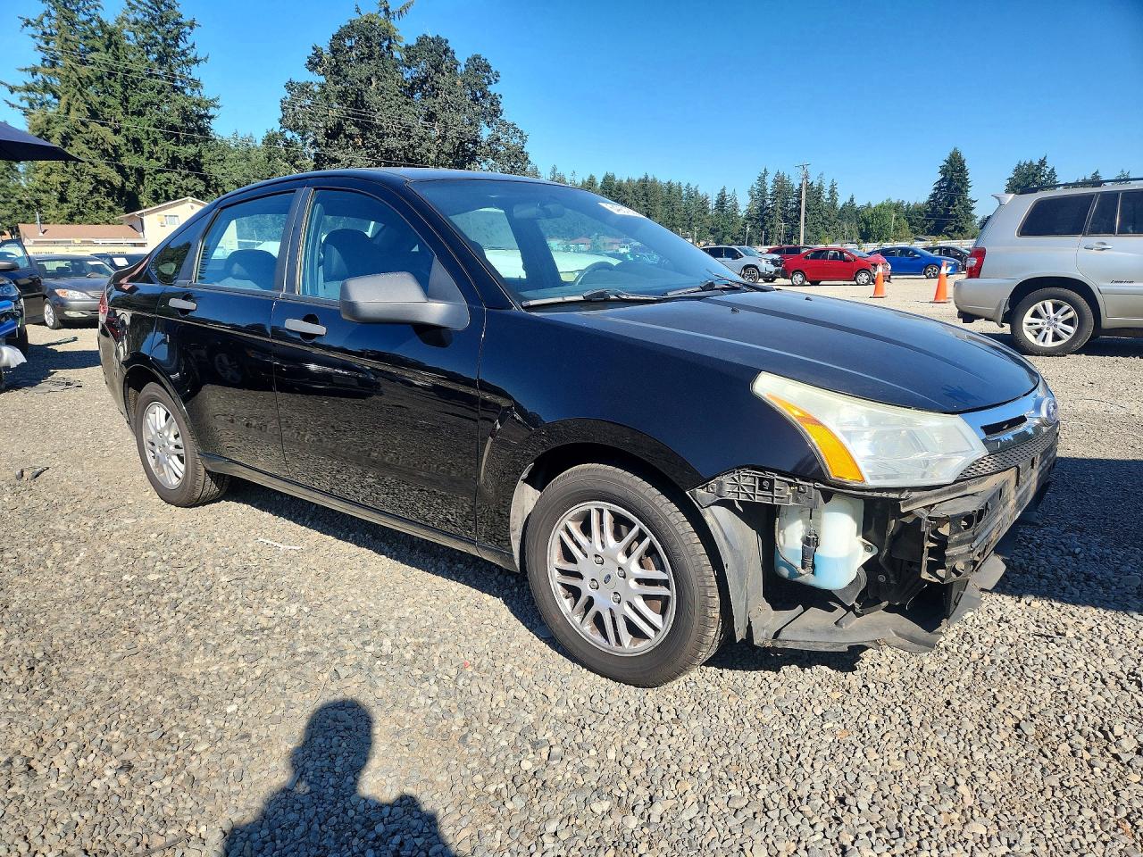2011 Ford Focus Se Black vin: 1FAHP3FN7BW201936