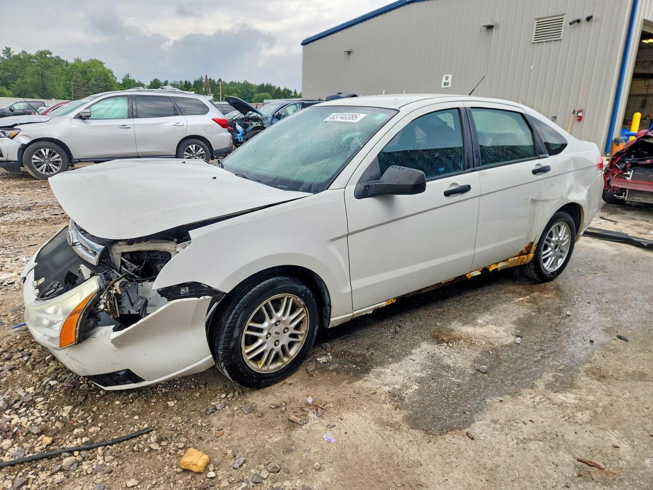 2011 Ford Focus Se White vin: 1FAHP3FN7BW204013