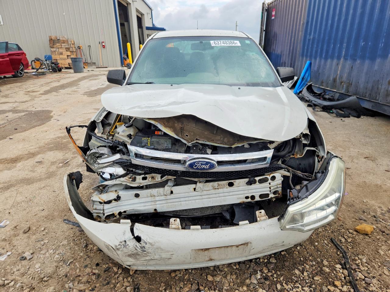 2011 Ford Focus Se White vin: 1FAHP3FN7BW204013