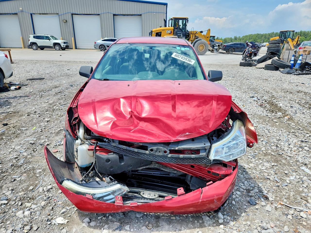 2010 Ford Focus Red vin: 1FAHP3FN8AW116313