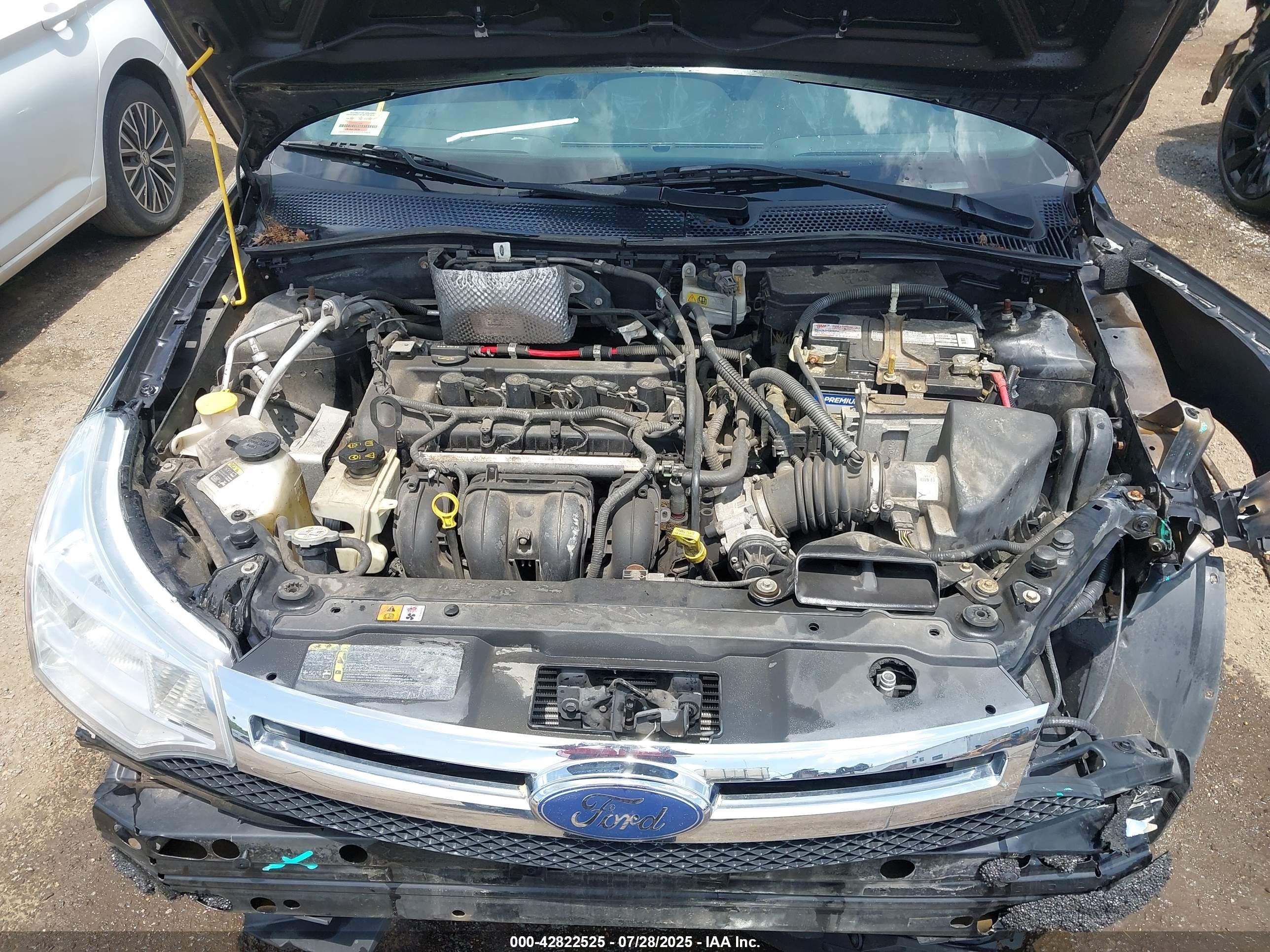 2010 Ford Focus Se Black vin: 1FAHP3FN8AW142894