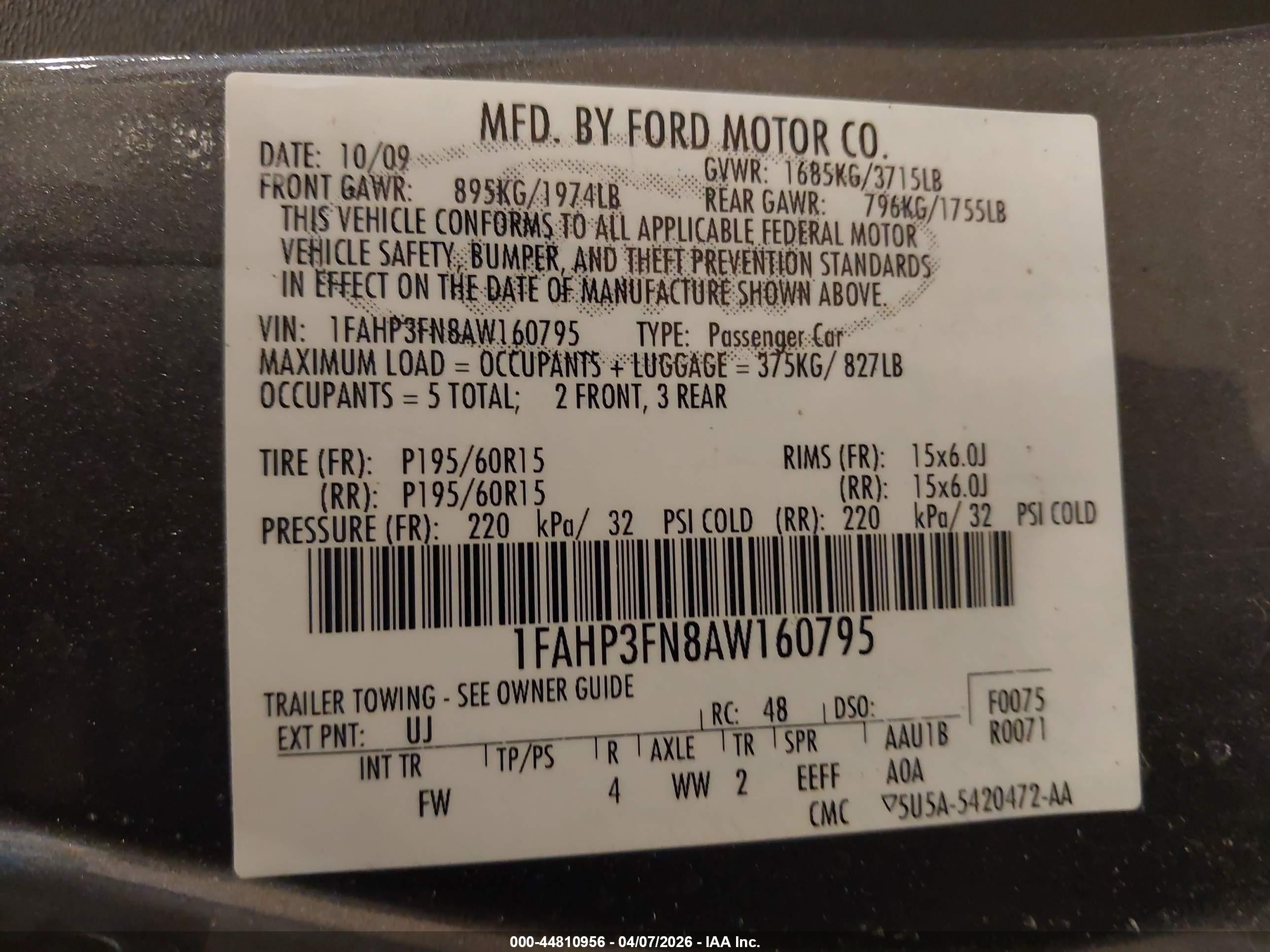 2010 Ford Focus Se Серый vin: 1FAHP3FN8AW160795