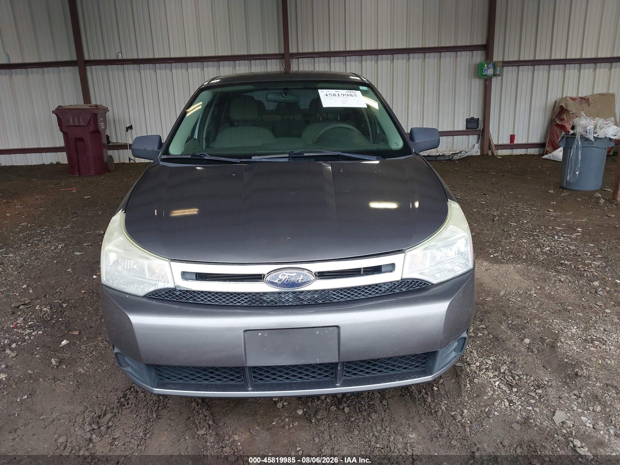 2010 Ford Focus Se Gray vin: 1FAHP3FN8AW183557