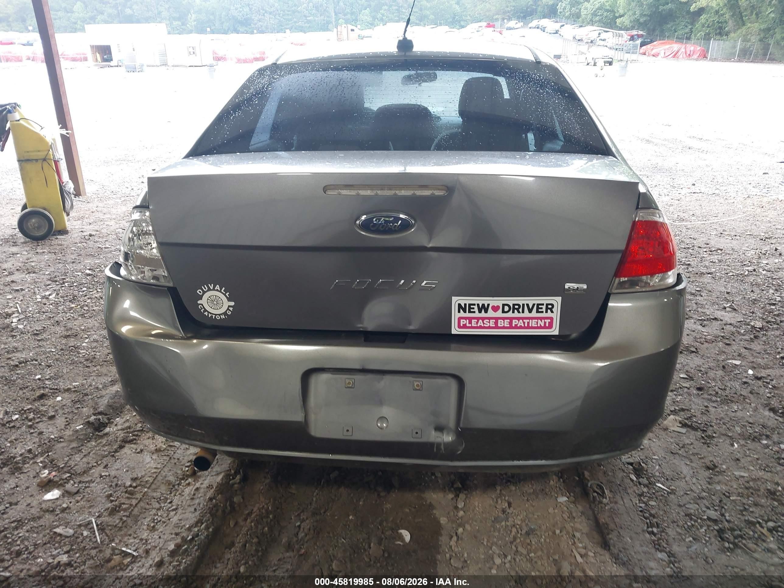 2010 Ford Focus Se Gray vin: 1FAHP3FN8AW183557