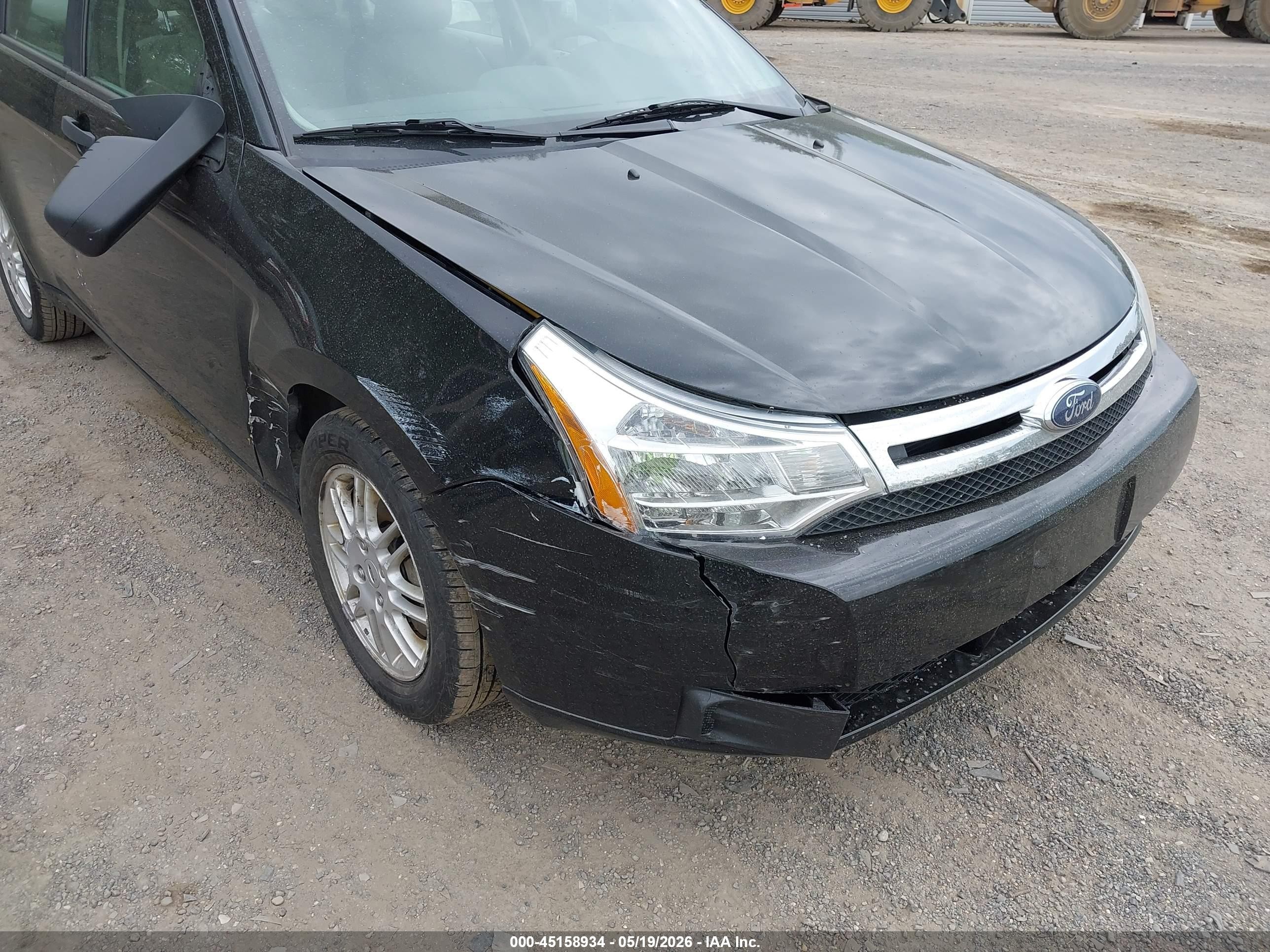 2010 Ford Focus Se Black vin: 1FAHP3FN8AW234667
