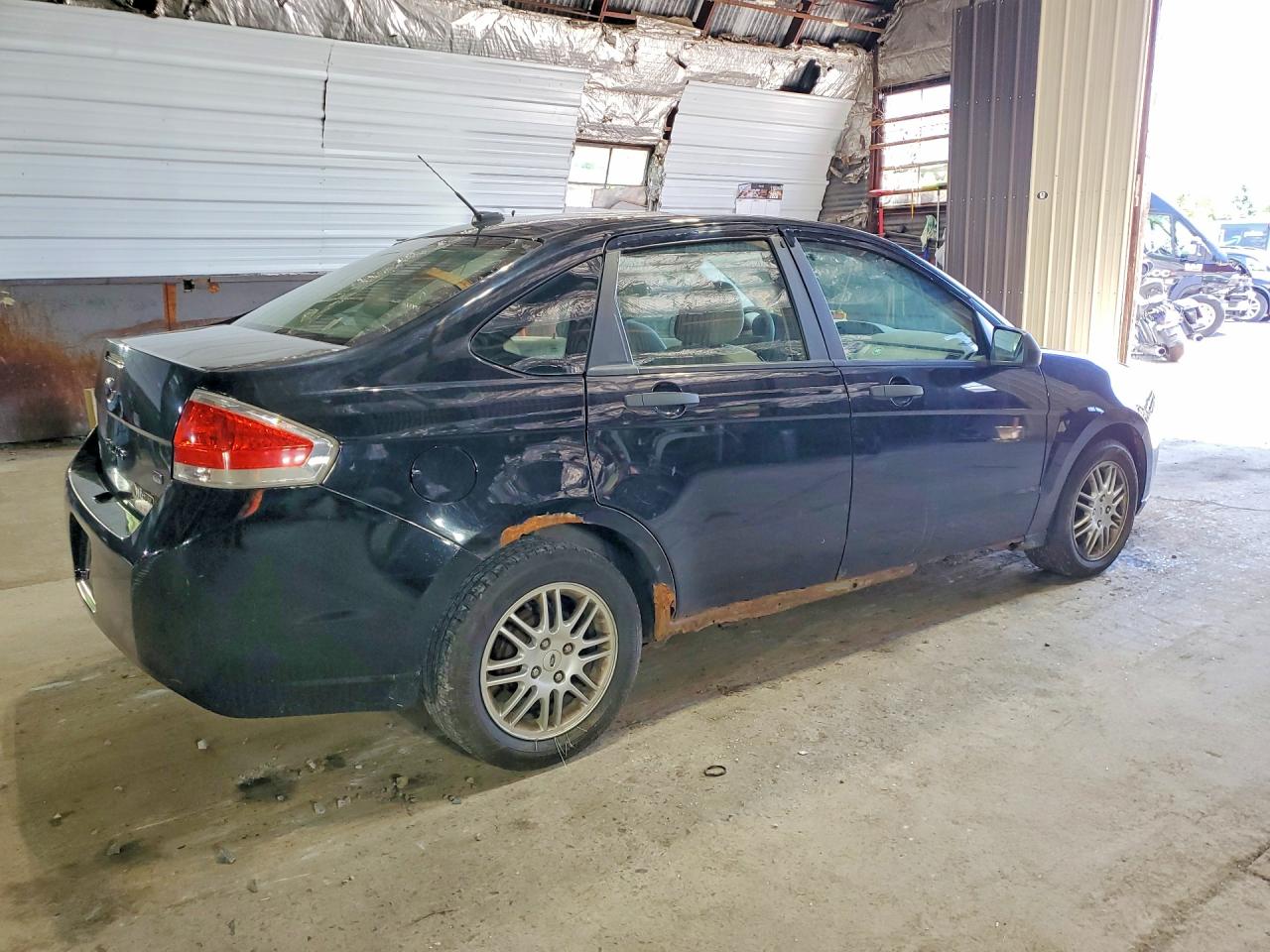 2010 Ford Focus Se Black vin: 1FAHP3FN8AW272626